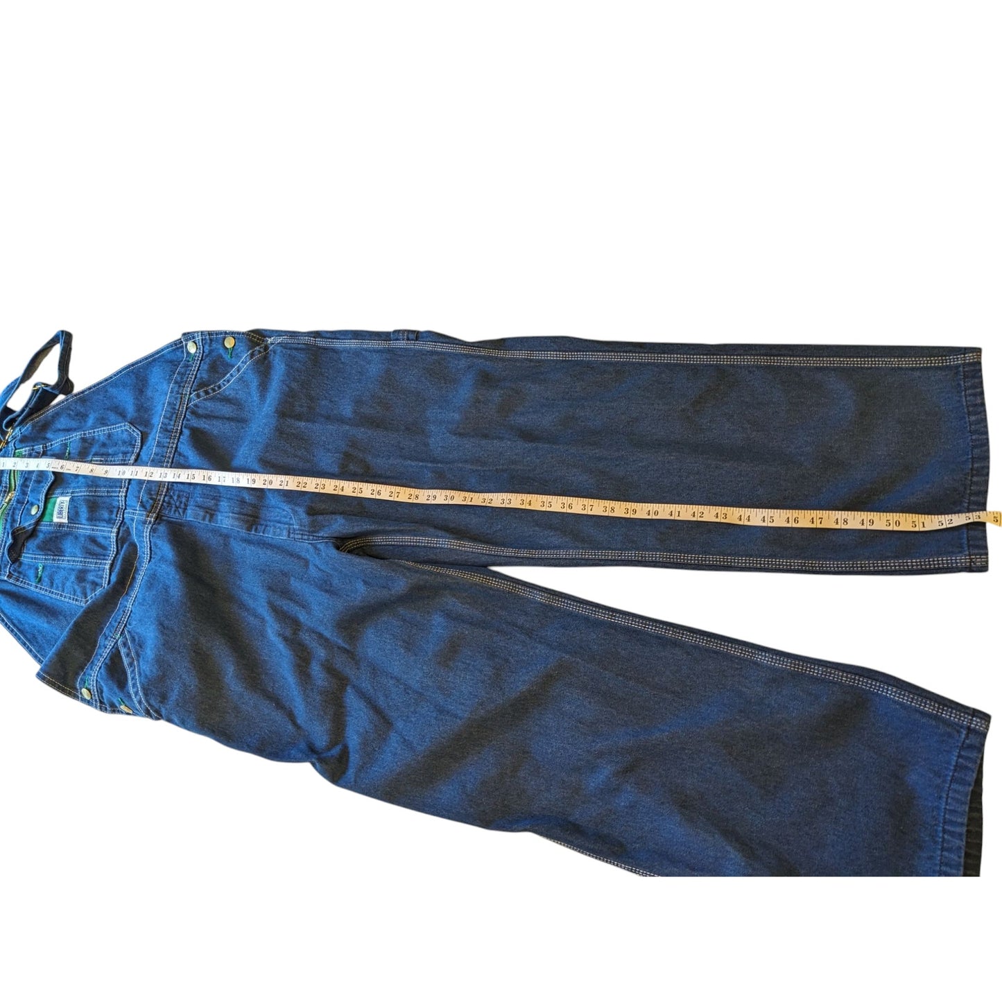 Liberty Denim Overalls Men 40x30 Workwear Bib Carpenter Style Utility Adjustable