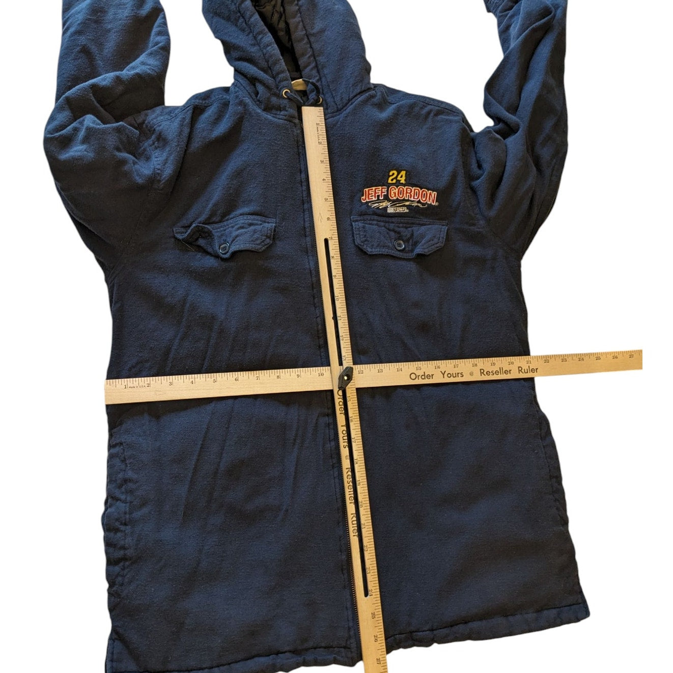 Vintage Winners Circle Jeff Gordon Hooded Jacket Men Medium NASCAR Racing Zip Up