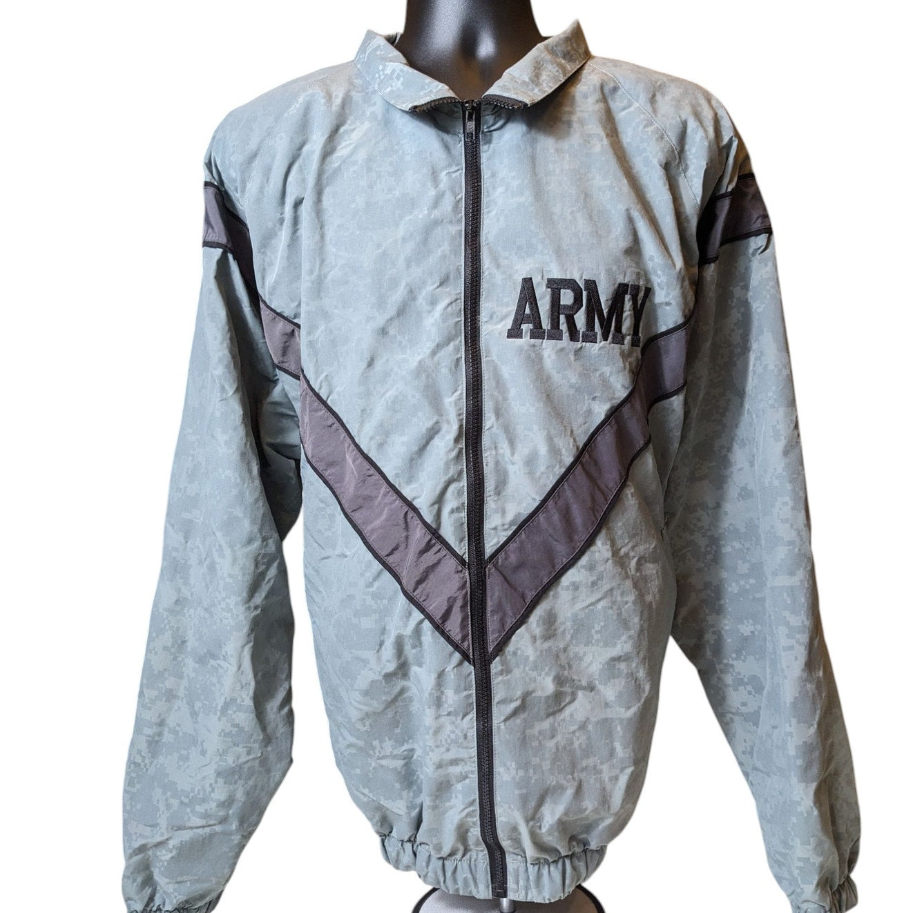 SKILCRAFT Army PFU Jacket Mens XL Long Nylon Windbreaker Military Surplus Refle