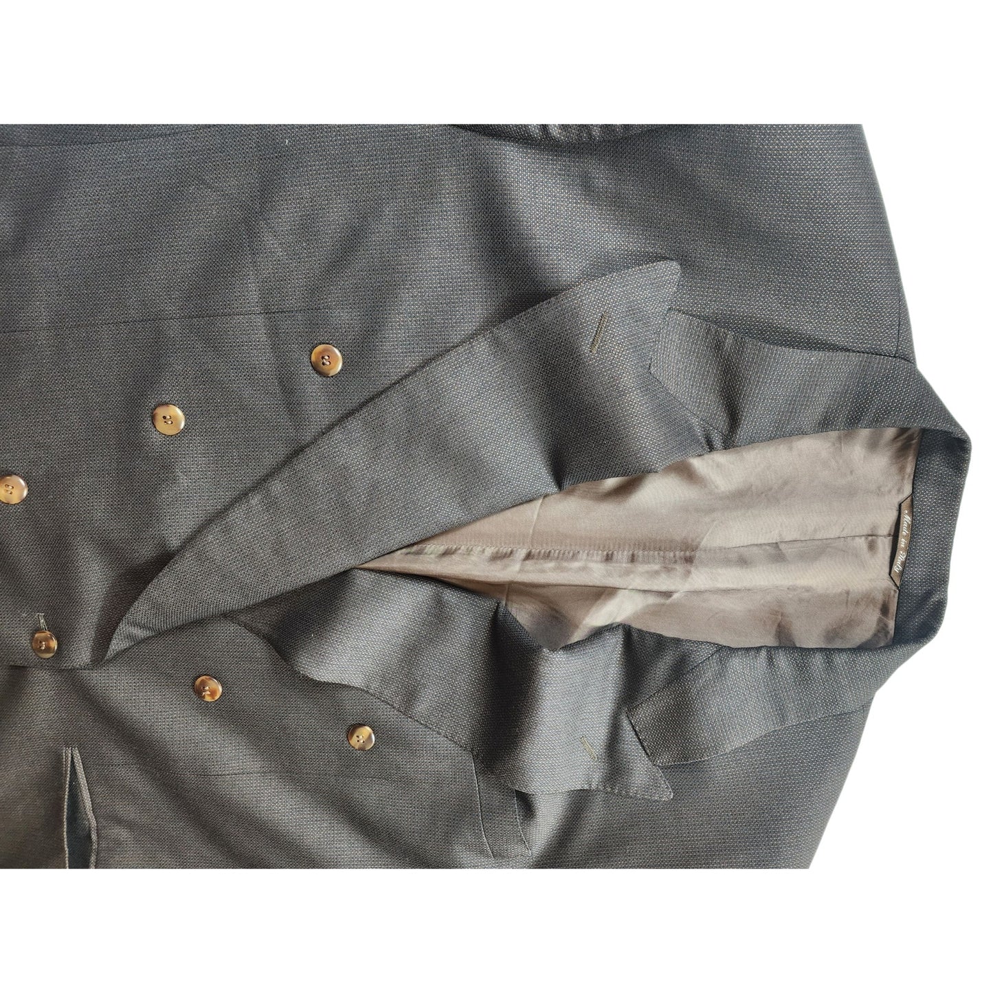 Canali Milano Blazer Jacket 58L Double Breasted Suit Coat Wool Italy Italian