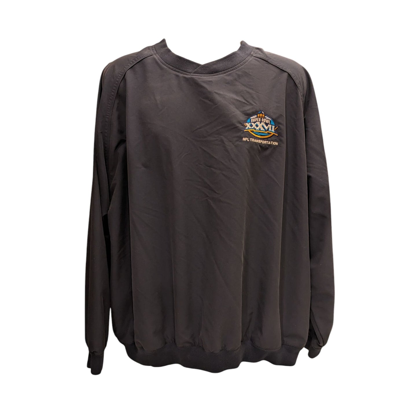 Greg Norman Pullover Super Bowl 37 NFL Transportation Men XXL Jacket Windbreaker