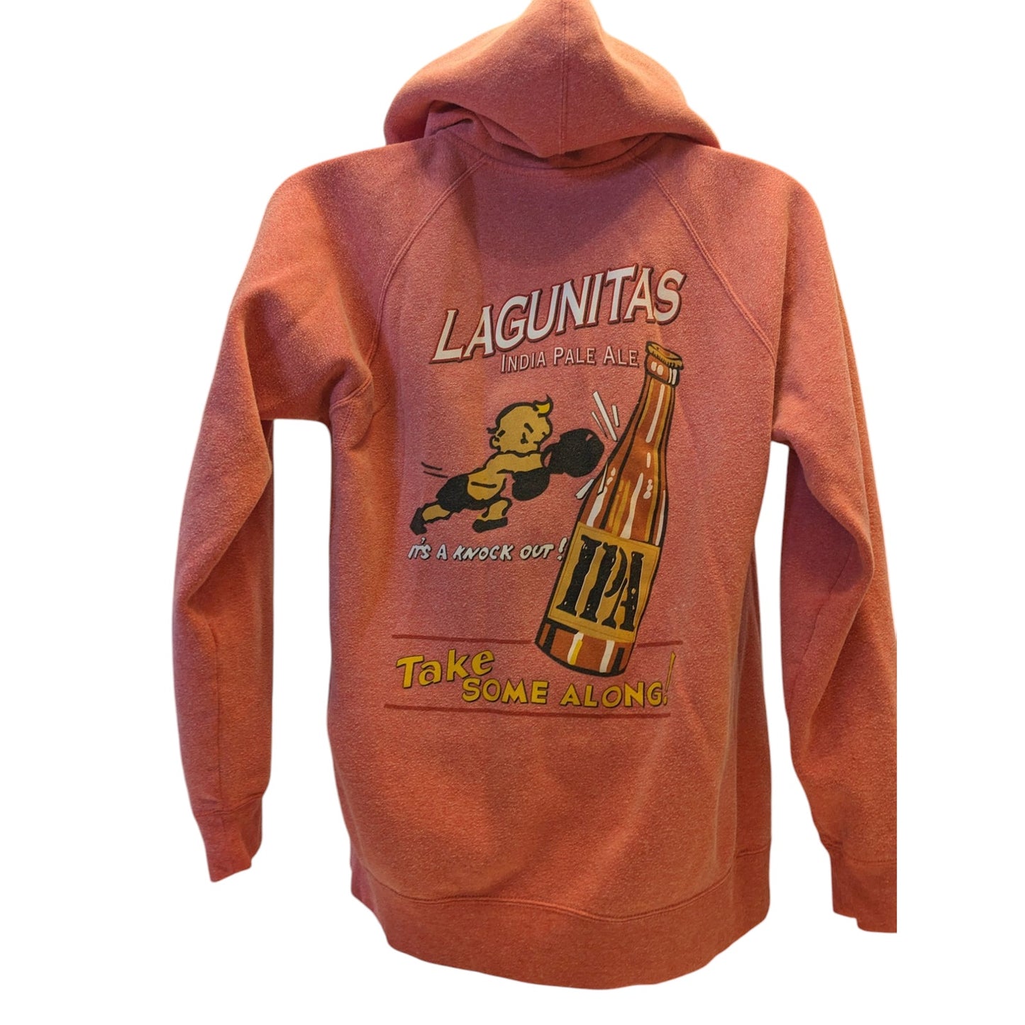 Lagunitas IPA Hoodie Independent Trading Co Mens Small Full Zip Beer Graphic