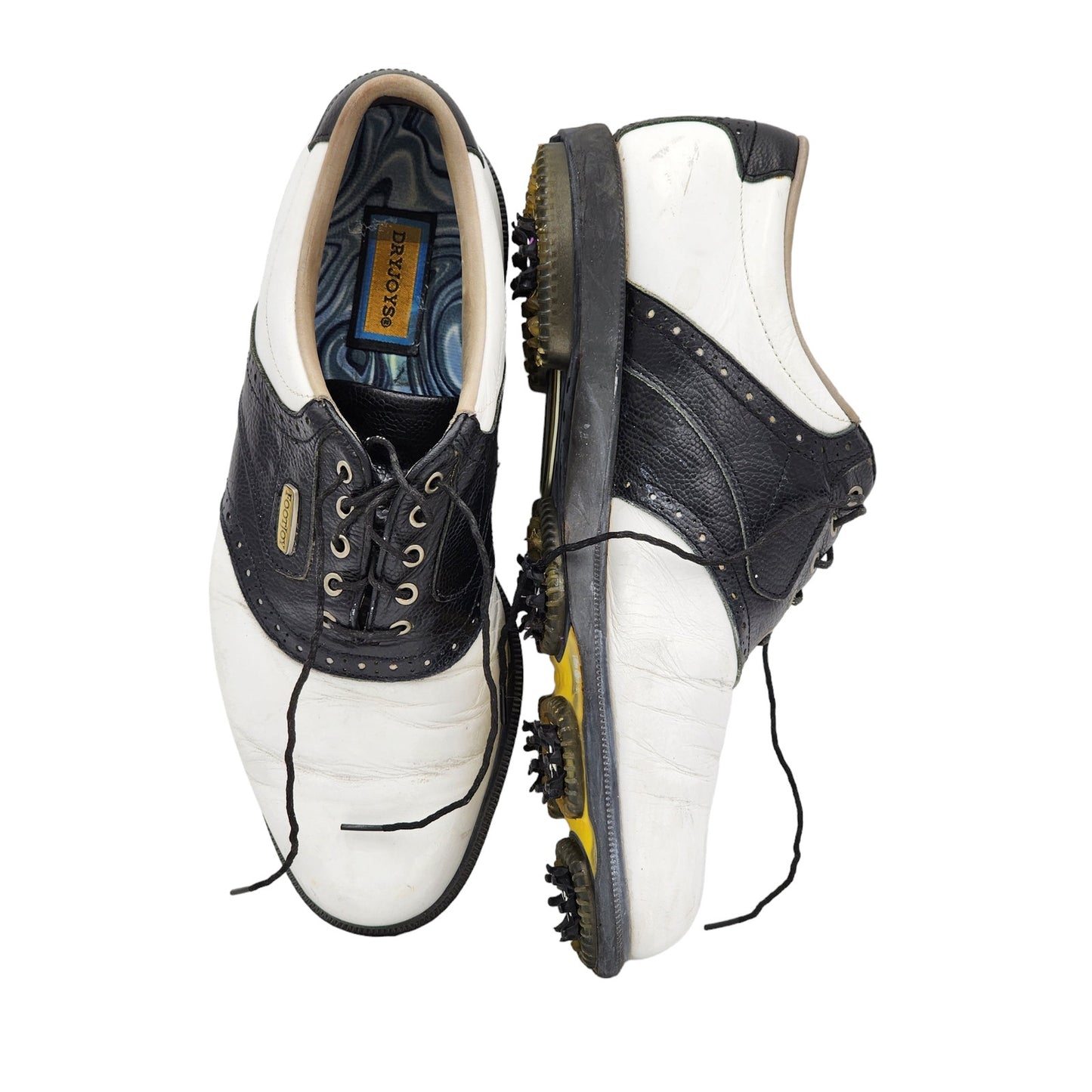 FootJoy Golf Shoes DryJoy Mens 9M Softspikes OptiFlex Lace Up Cleats 53597