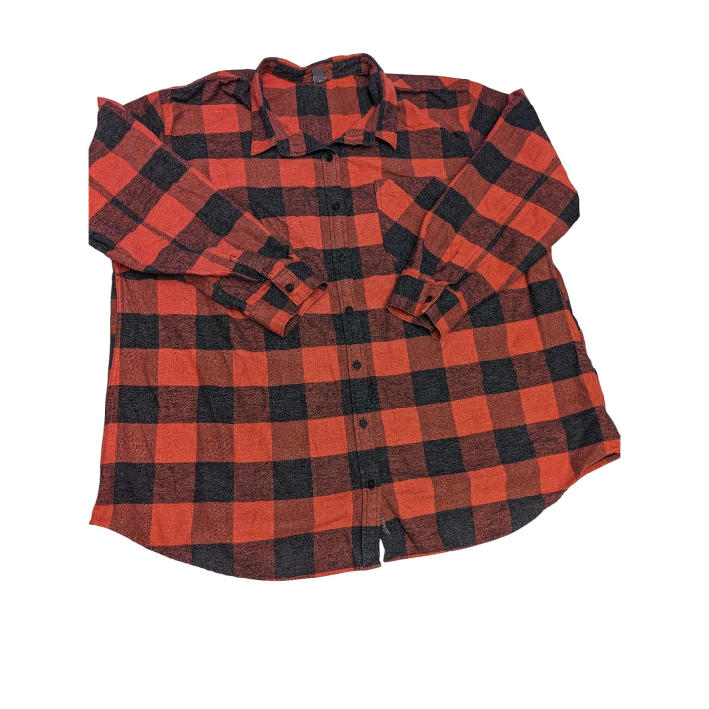 Eddie Bauer Women’s 3X Flannel Shirt Plaid Button Up Buffalo Check