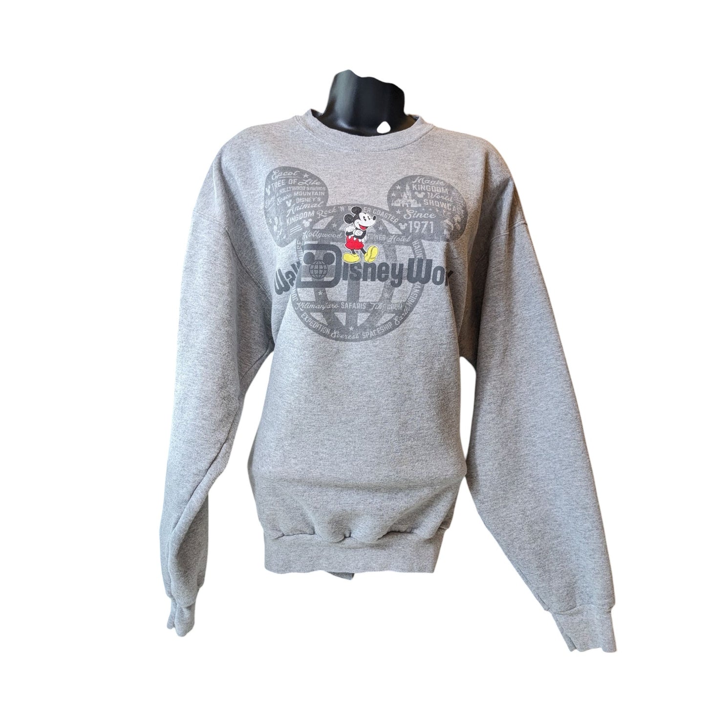 Disney Parks Mickey Mouse Sweatshirt Womens Large Hanes Walt Disney World
