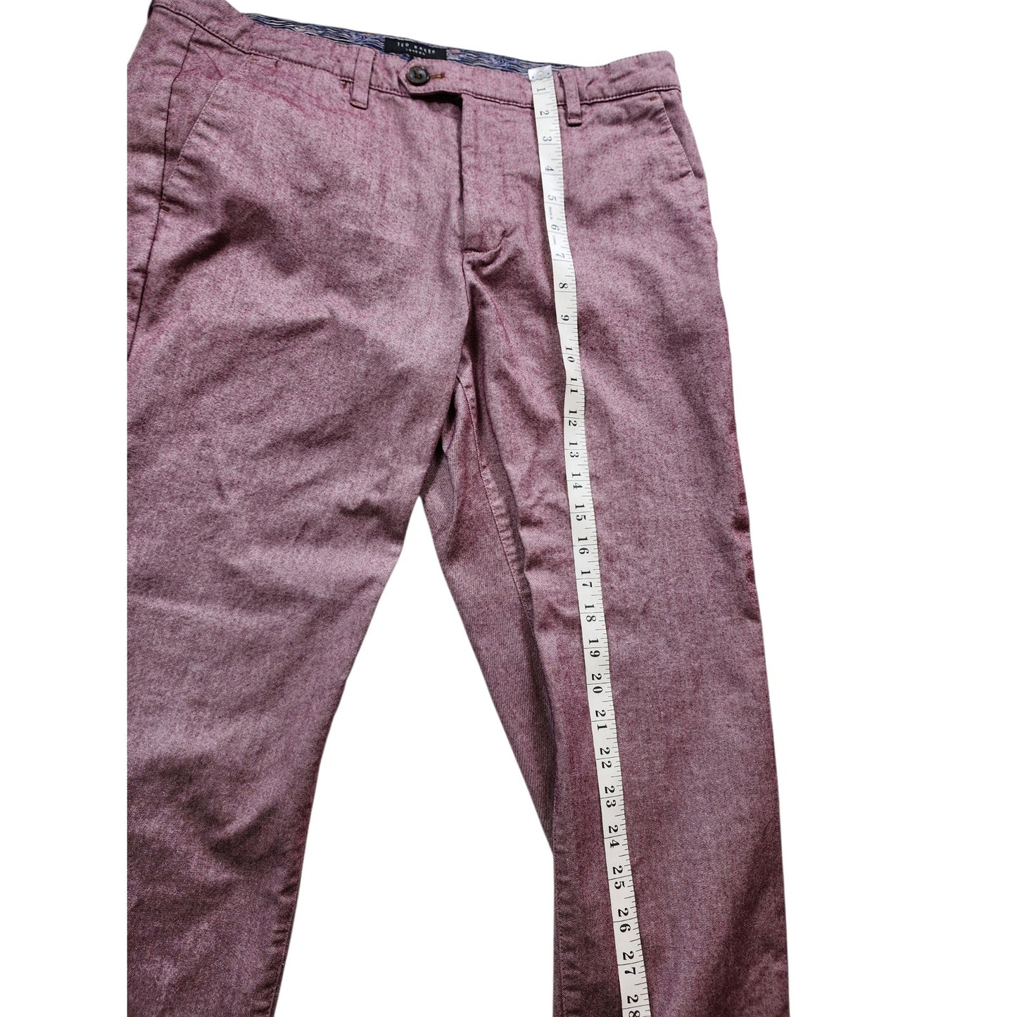Ted Baker London Mens 33R Pants Slim Fit Trousers Flat Front Business Casual