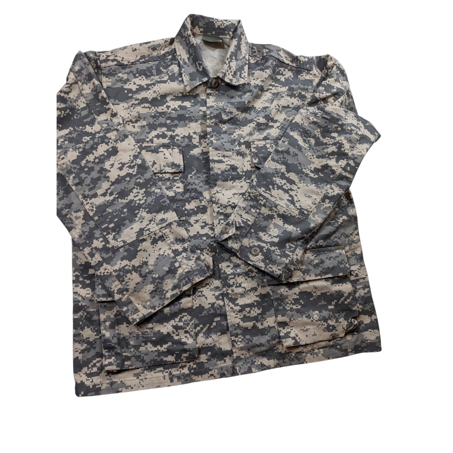 Rothco Combat Shirt Mens Medium Force BDU Camo Jacket Military Tactical Army