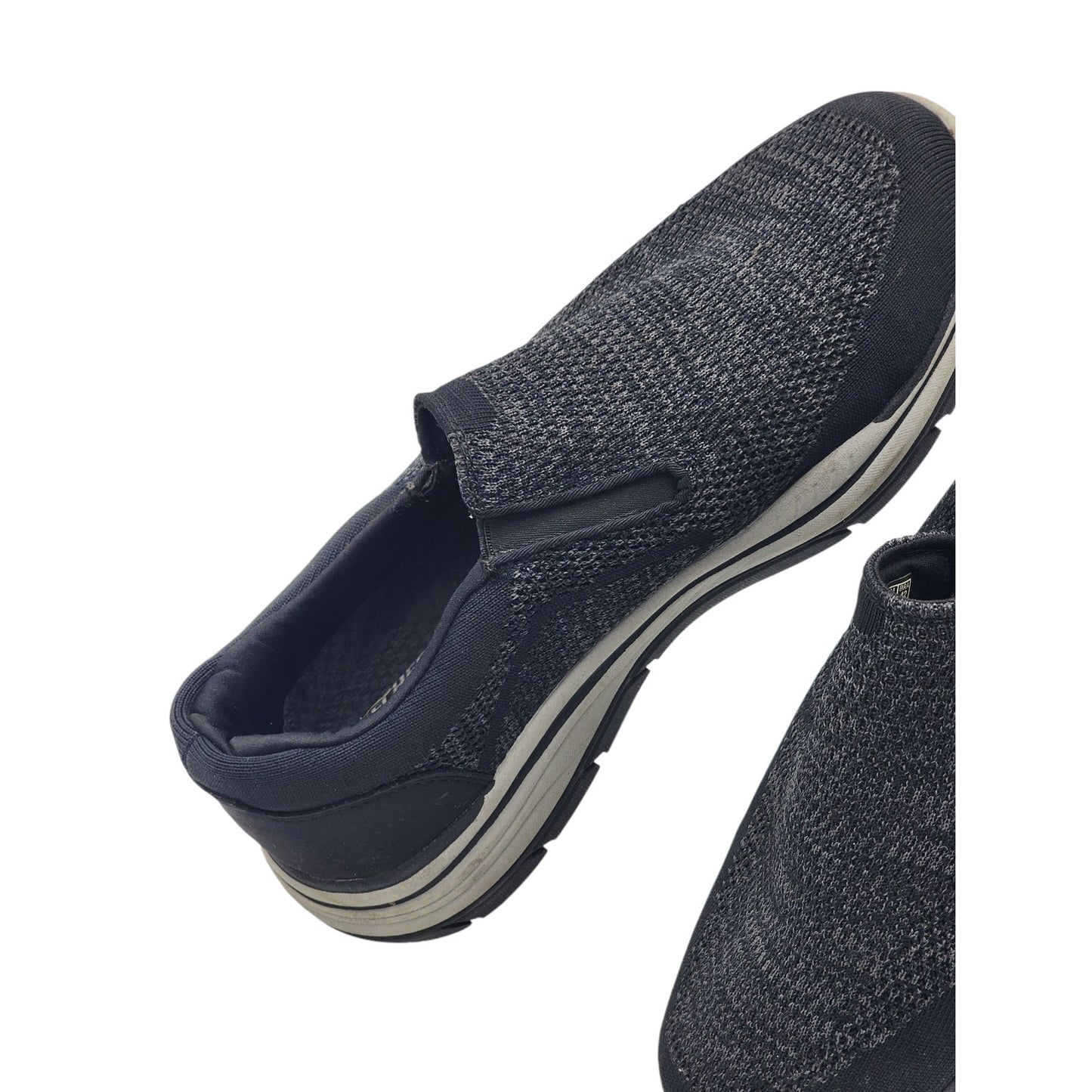 Skechers Shoes Mens 10.5 Black Slip On Sneakers Air Cooled Memory Foam Go Walk