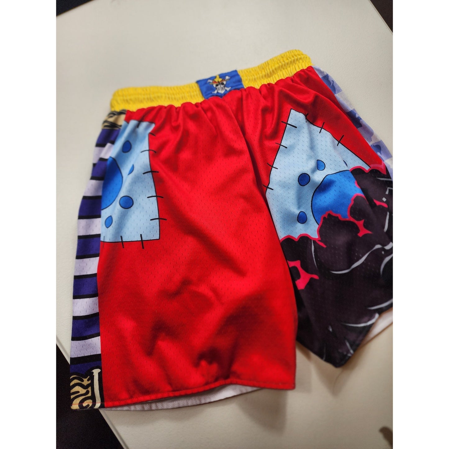 In The Lab Mens Small/Medium Basketball Shorts Graphic Print Mesh Activewear