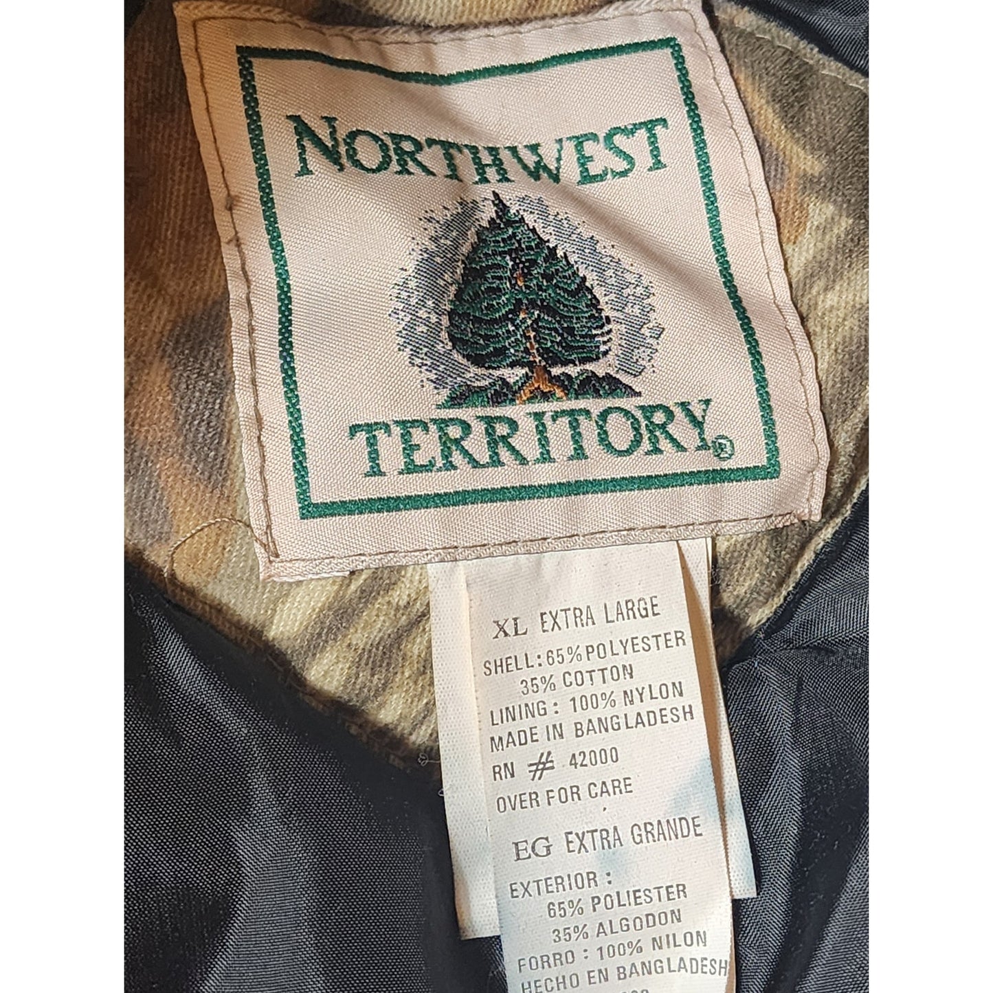 Northwest Territory Sniper Camo Hunting Coveralls Jacket Men XL Insulated Hooded