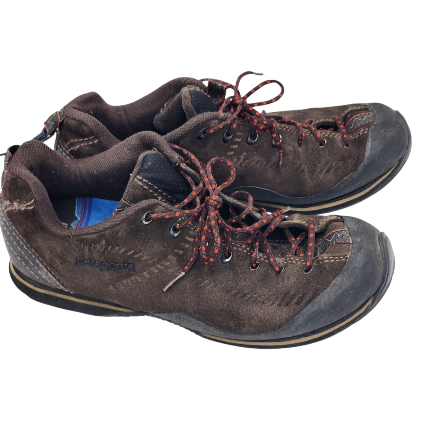 Patagonia Shoes Mens 11 Huckleberry Brown Suede Hiking Vibram Sole Outdoor Trail