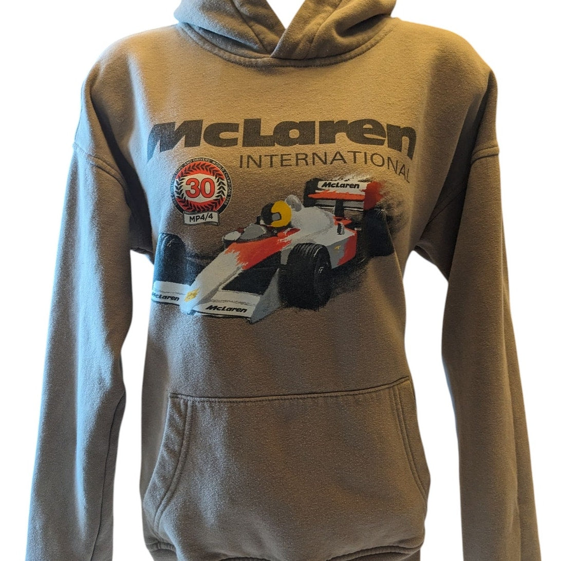 McLaren International Hoodie Mens Small Womens Medium Racing Car F1 Sweatshirt