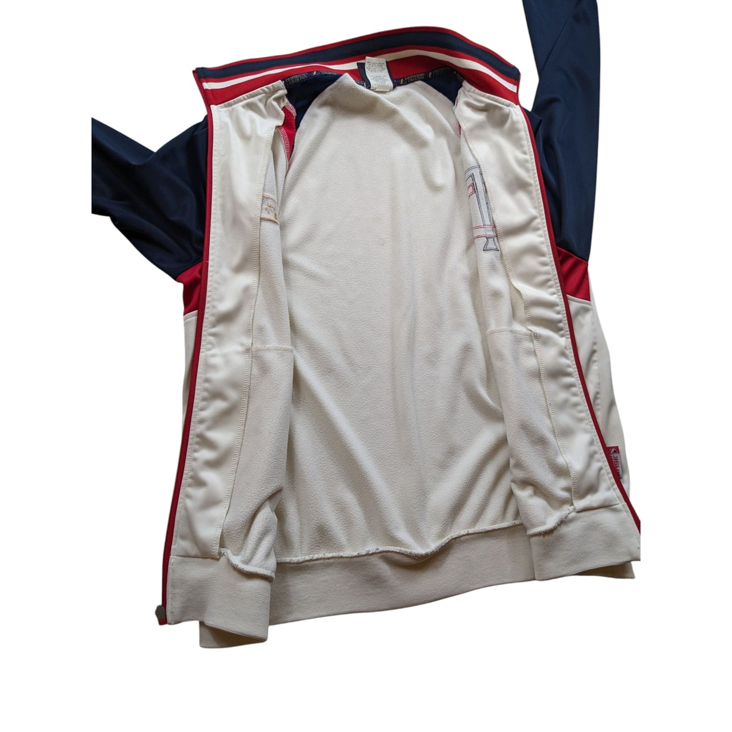 Cooperstown Collection Track Jacket Men Medium Minnesota Twins Zip Retro Vintage