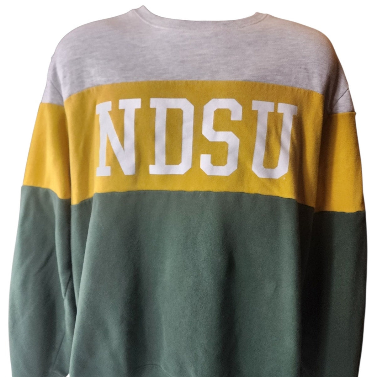 47 Brand NDSU Crewneck Sweatshirt Mens XXL North Dakota State Bison Colorblock