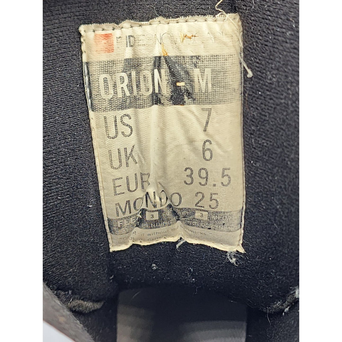 Ride Orion Snowboard Boots Flex Size 7 Black Gray