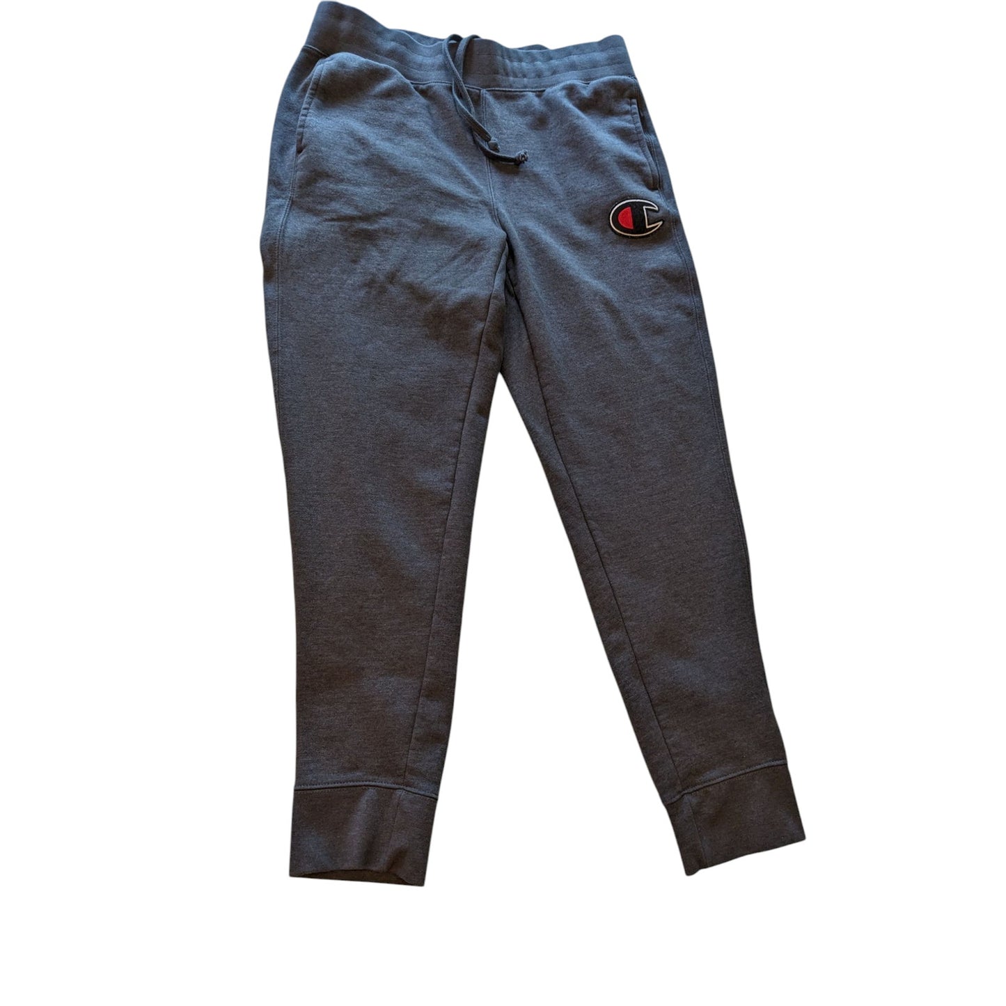 Champion Sweatpants Men Large Jogger Fleece Lined Athletic Logo Waist Drawstring
