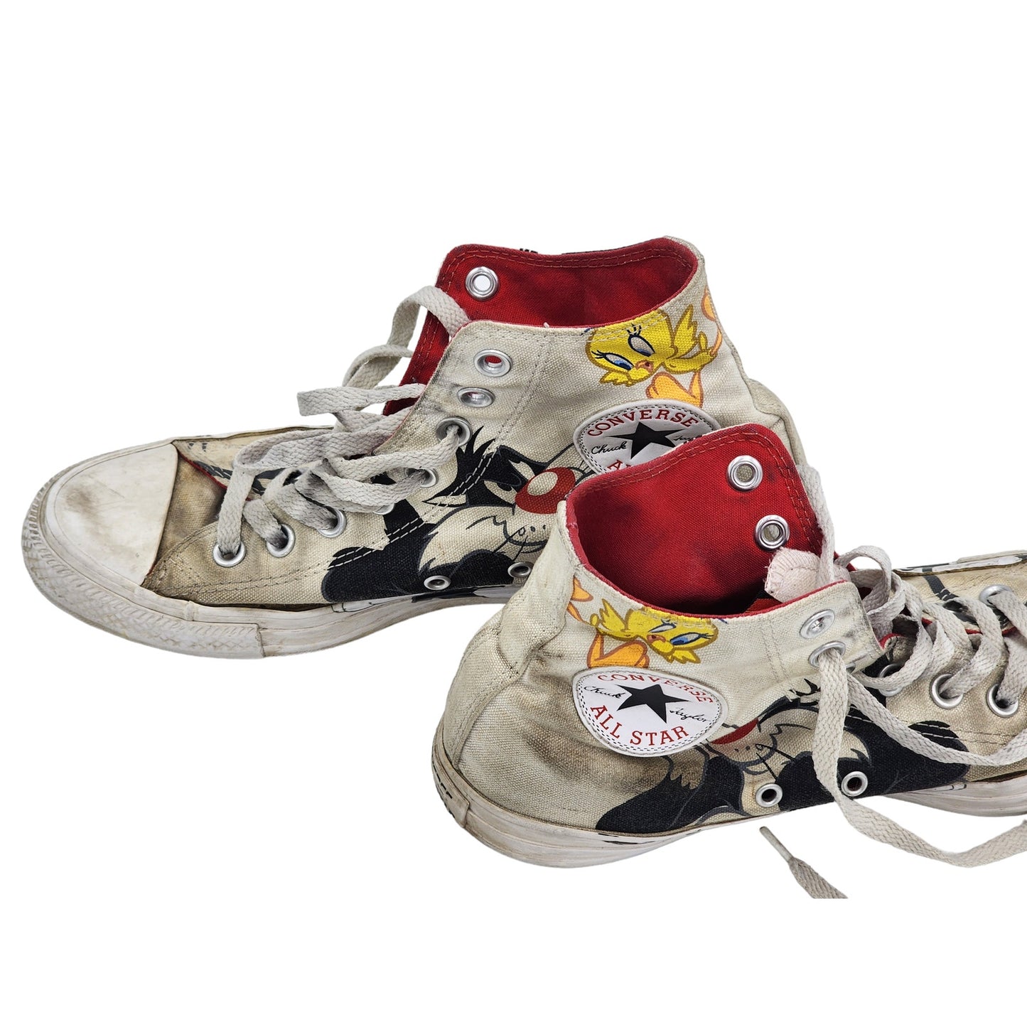 Vintage Converse Chuck Taylor Shoes Looney Tunes Sneakers Mens 7 Womens 9 Tweety