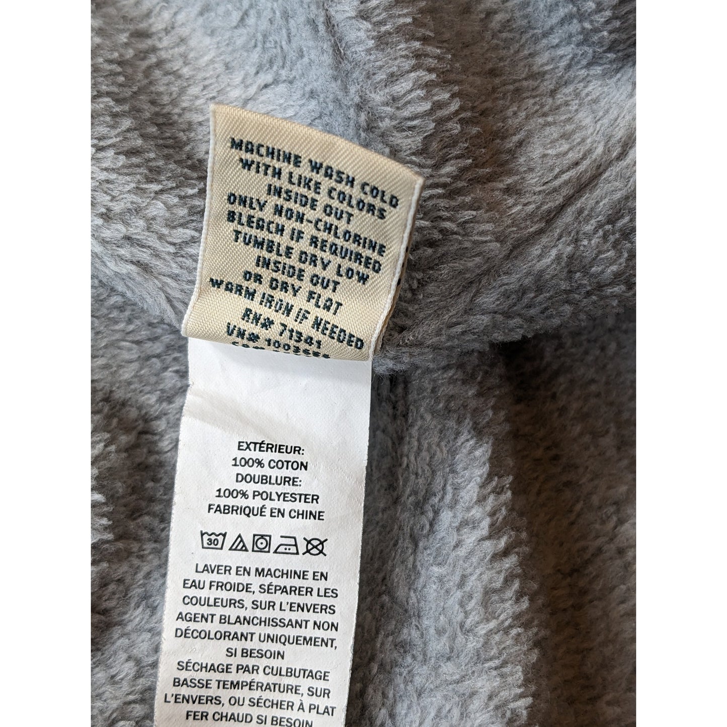LL Bean Fleece Flannel Shirt Jacket Men Large Lined Plaid Sherpa Lumberjack Work