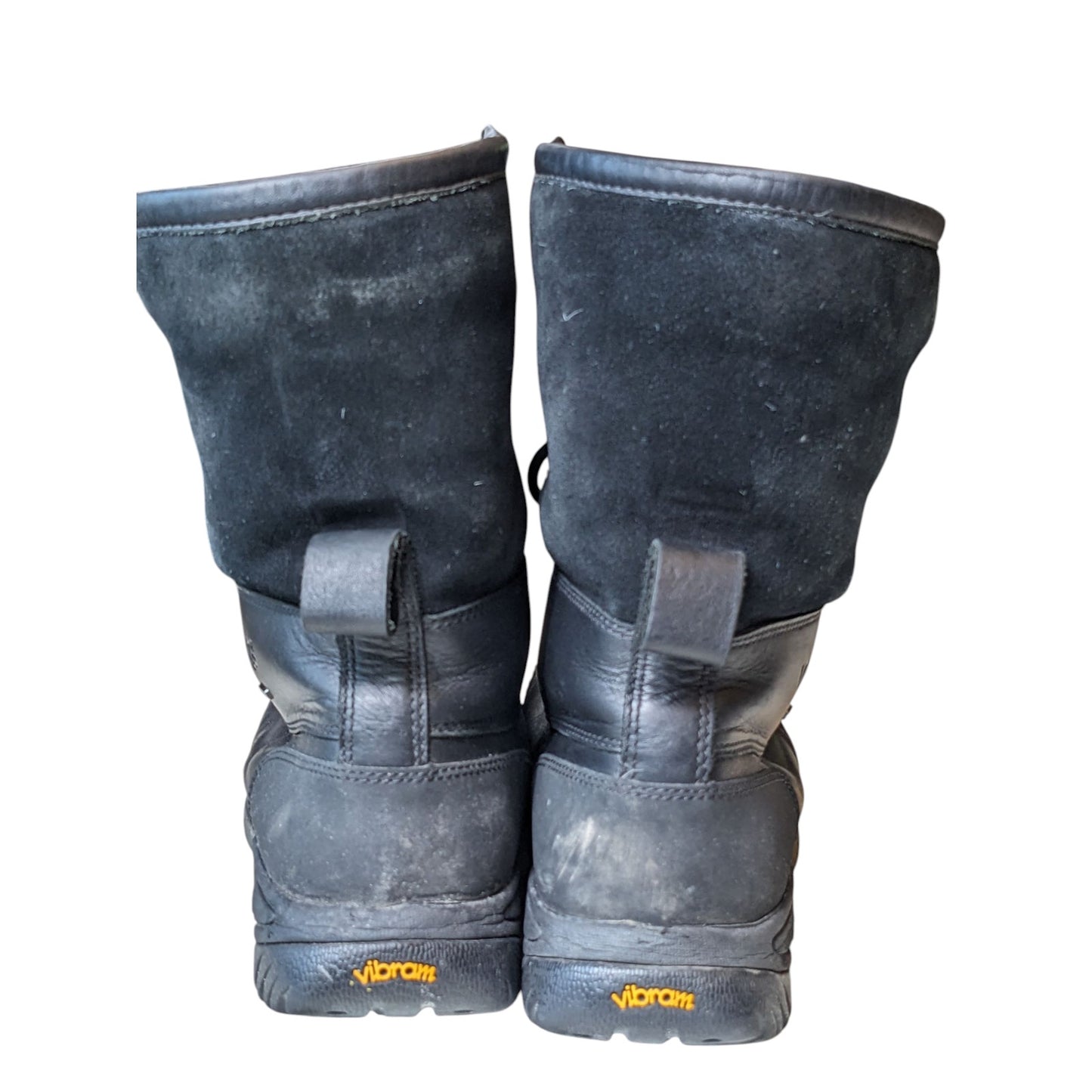 UGG Boots Mens 10 Snow Butte Winter Snow Duck 5521 Leather Fleece Lined Vibram