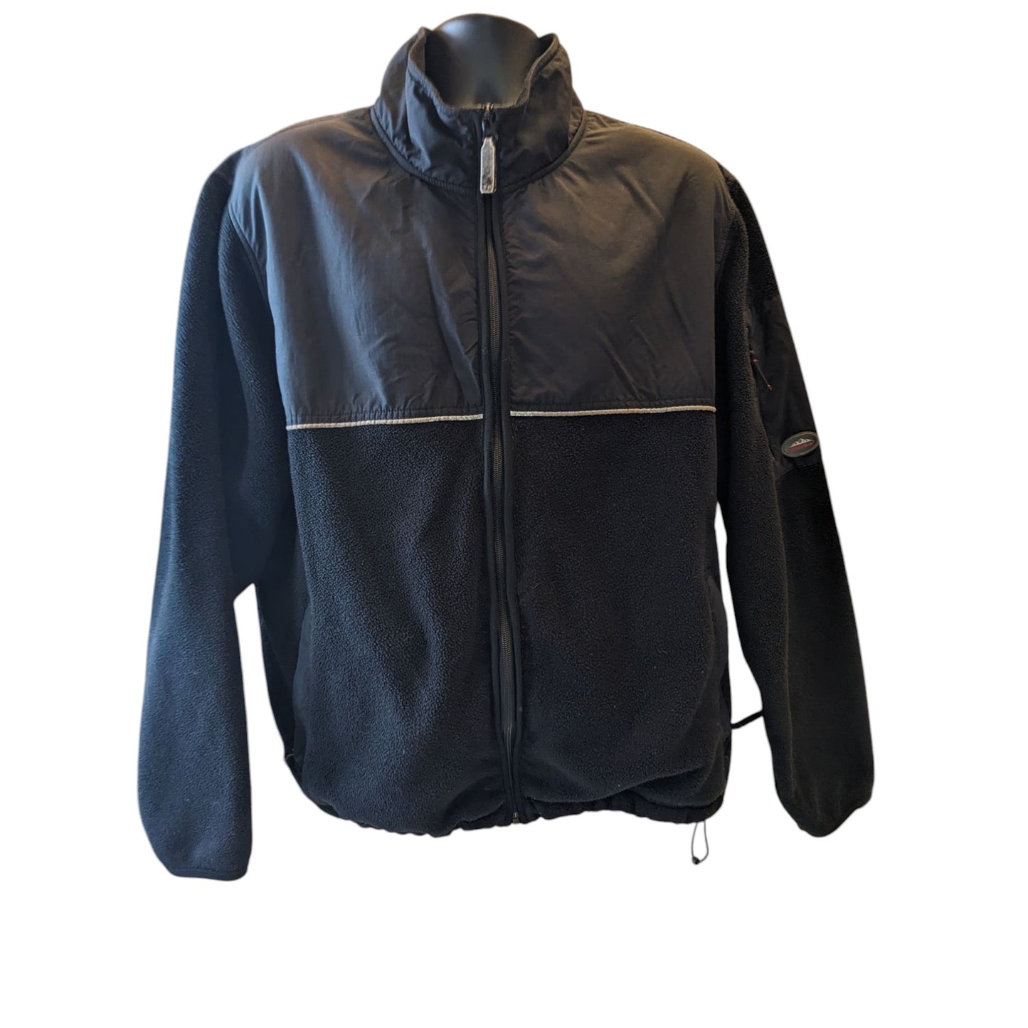 Eddie Bauer Polartec Fleece Jacket Men XXL Zip Outdoor WindPro Hiking Sweatshirt