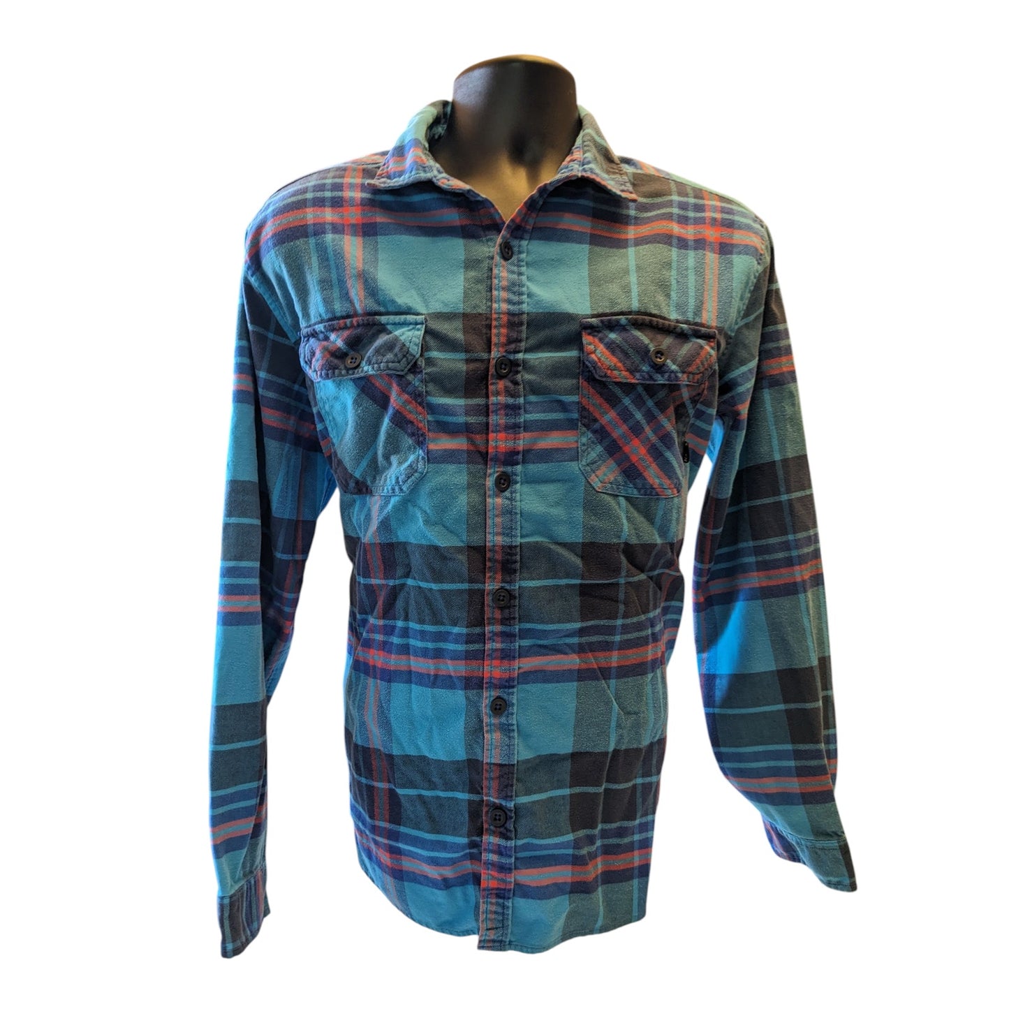 Burton Flannel Shirt Mens Large Plaid Button Up Long Sleeve Snowboarding Style