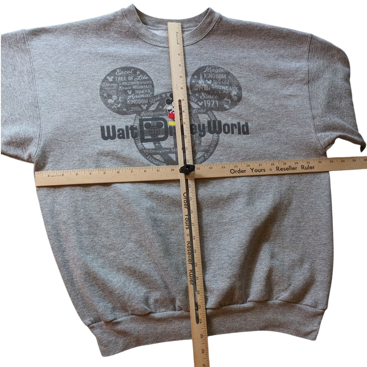Disney Parks Mickey Mouse Sweatshirt Womens Large Hanes Walt Disney World