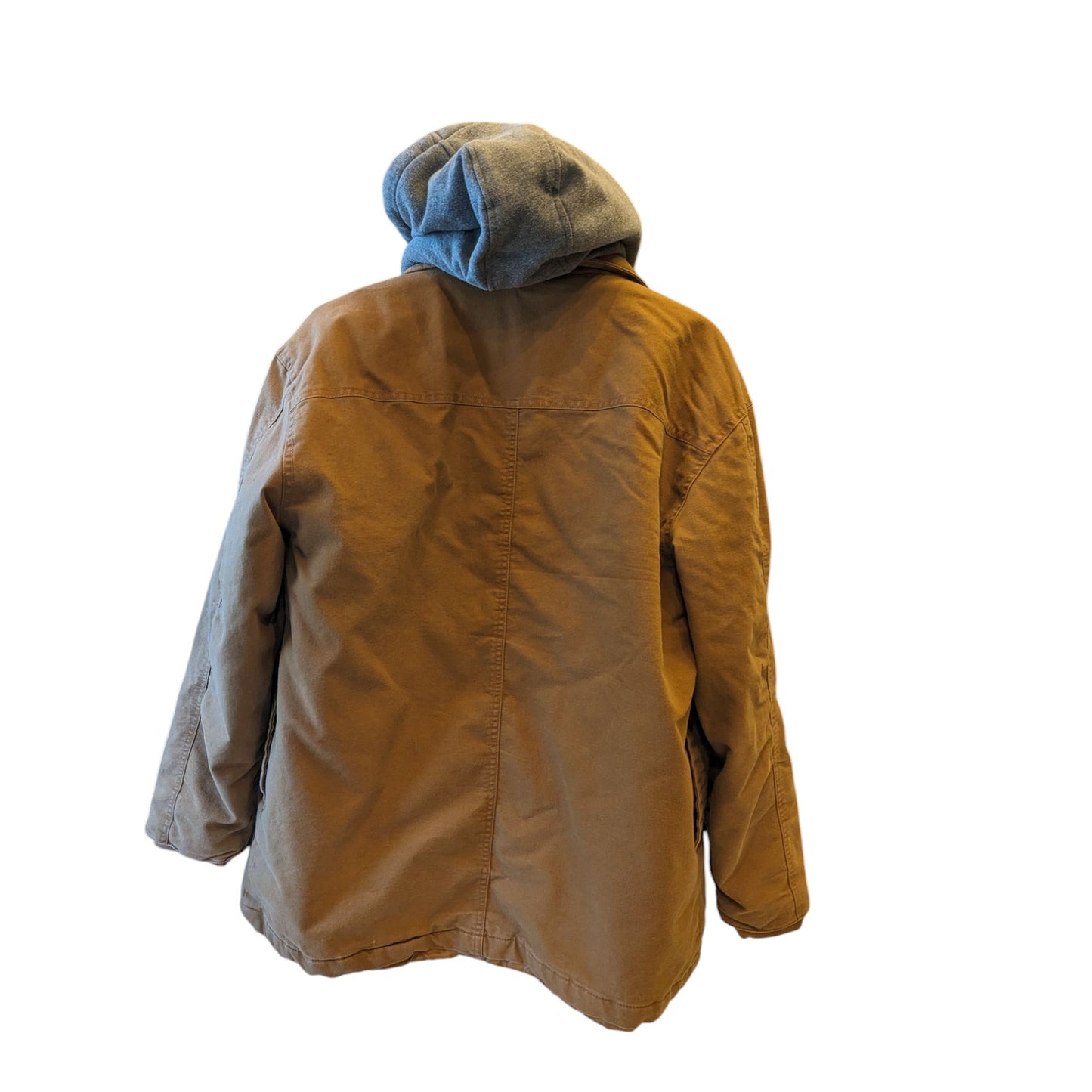 Dickies Jacket Mens XL Sherpa Lined Canvas Hooded Workwear Coat Utility Zip Snap
