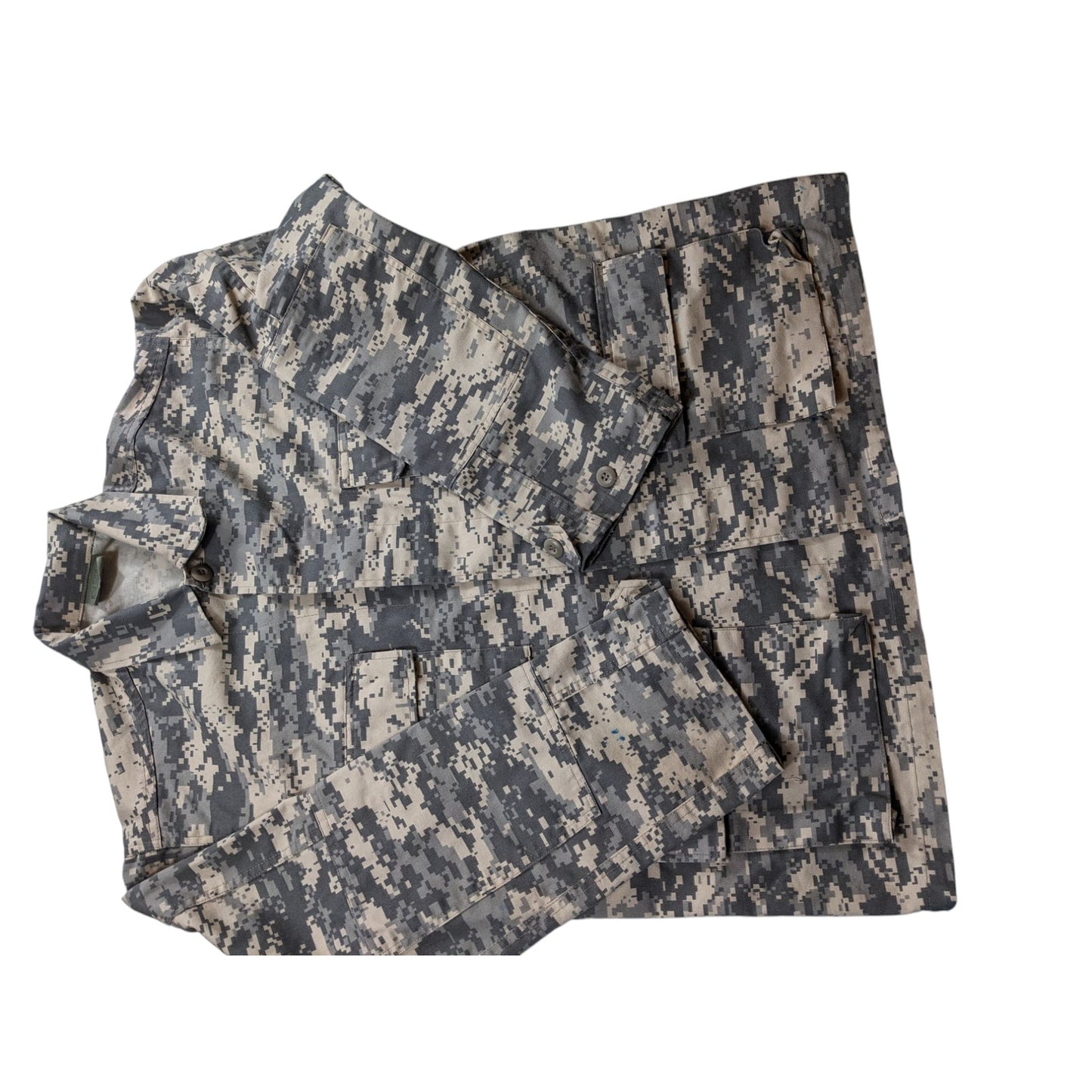 Rothco Combat Shirt Mens Medium Force BDU Camo Jacket Military Tactical Army