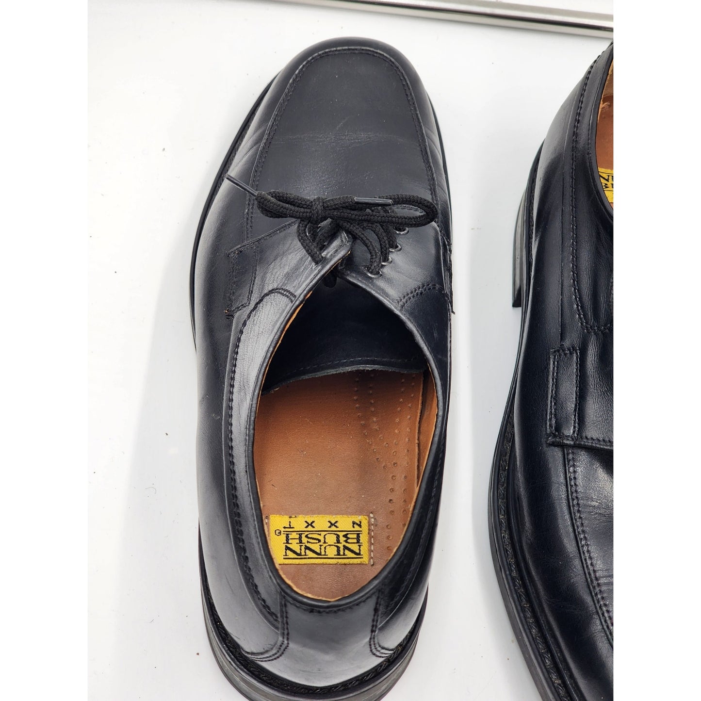 Nunn Bush Shoes Mens 13M Black Leather Oxford Dress Comfort Business Casual NXXT