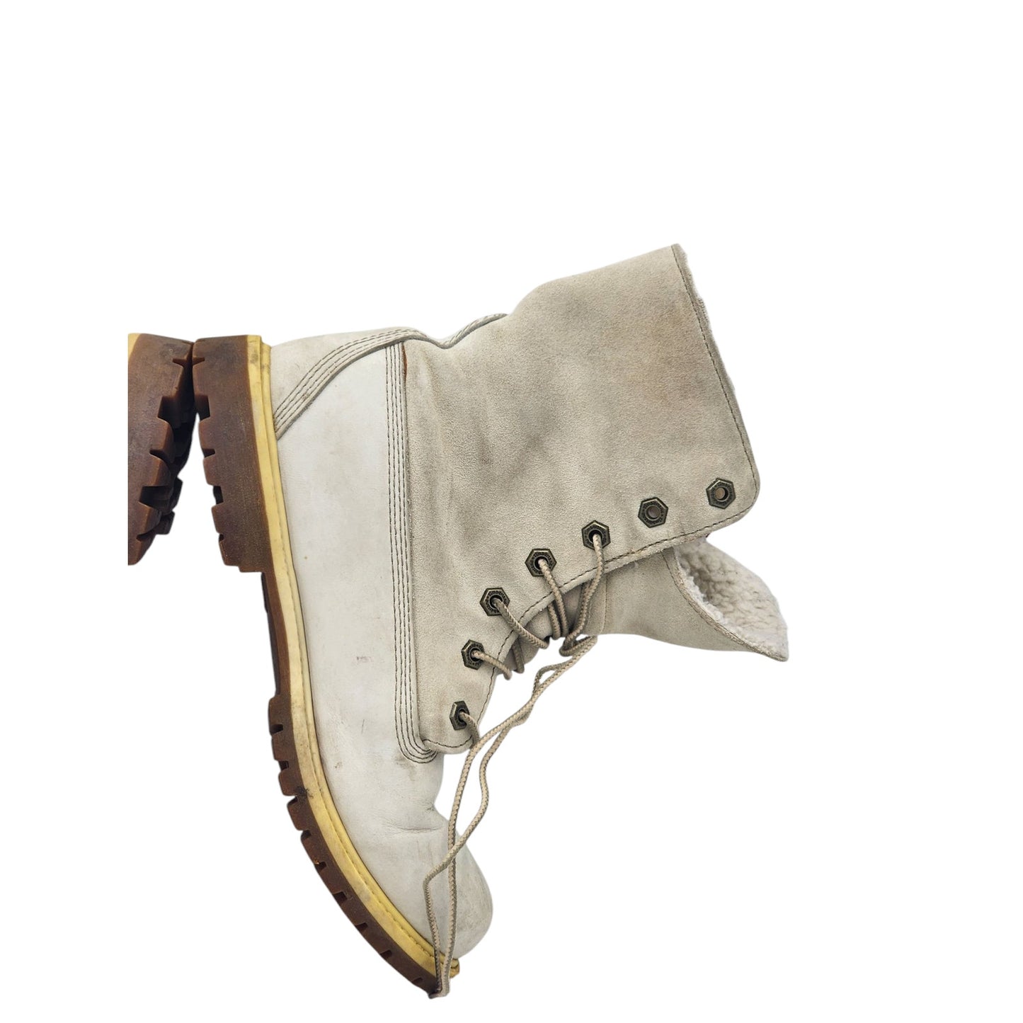 Timberland Boots Womens 8.5 Winter Snow Hiking Teddy Fleece Waterproof 8331R