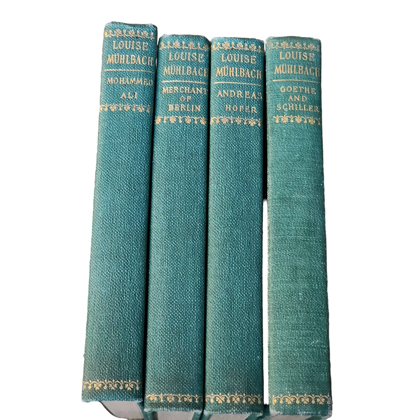 Works of Louise Muhlbach 4 Volume Mohammed Ali Merchant Andreas Goethe Vintage