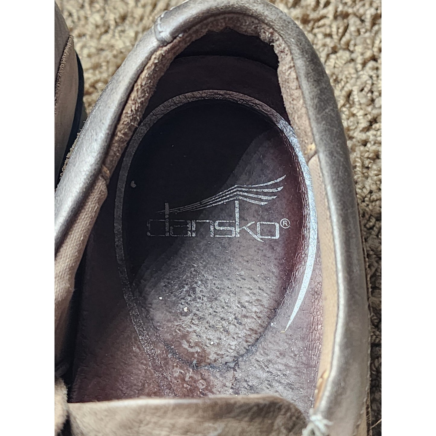 Dansko Shoes Womens 9.5-10 EU 40 Loretta Leather Comfort Zip Sneakers 9108150215