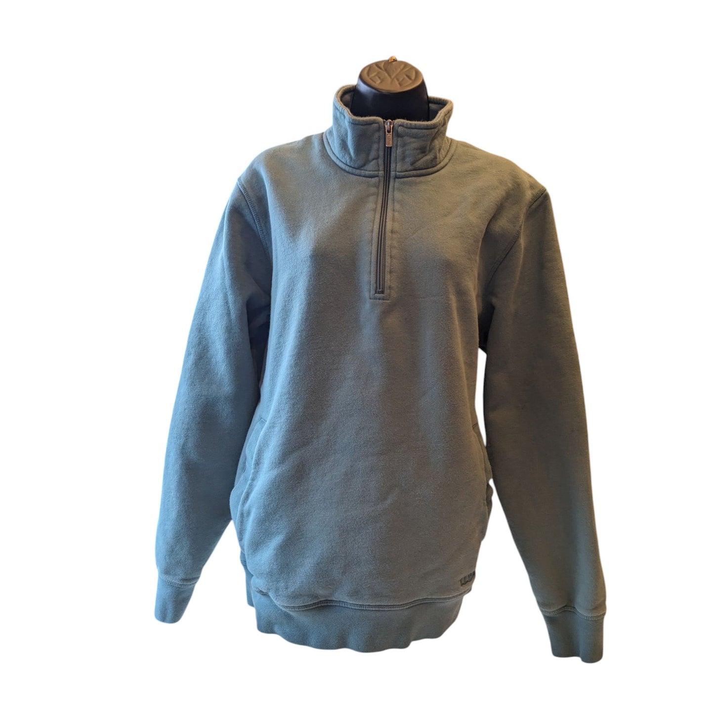 LL Bean Pullover Womens Medium Fleece Sweatshirt Traditional Fit Kangaroo Pocket