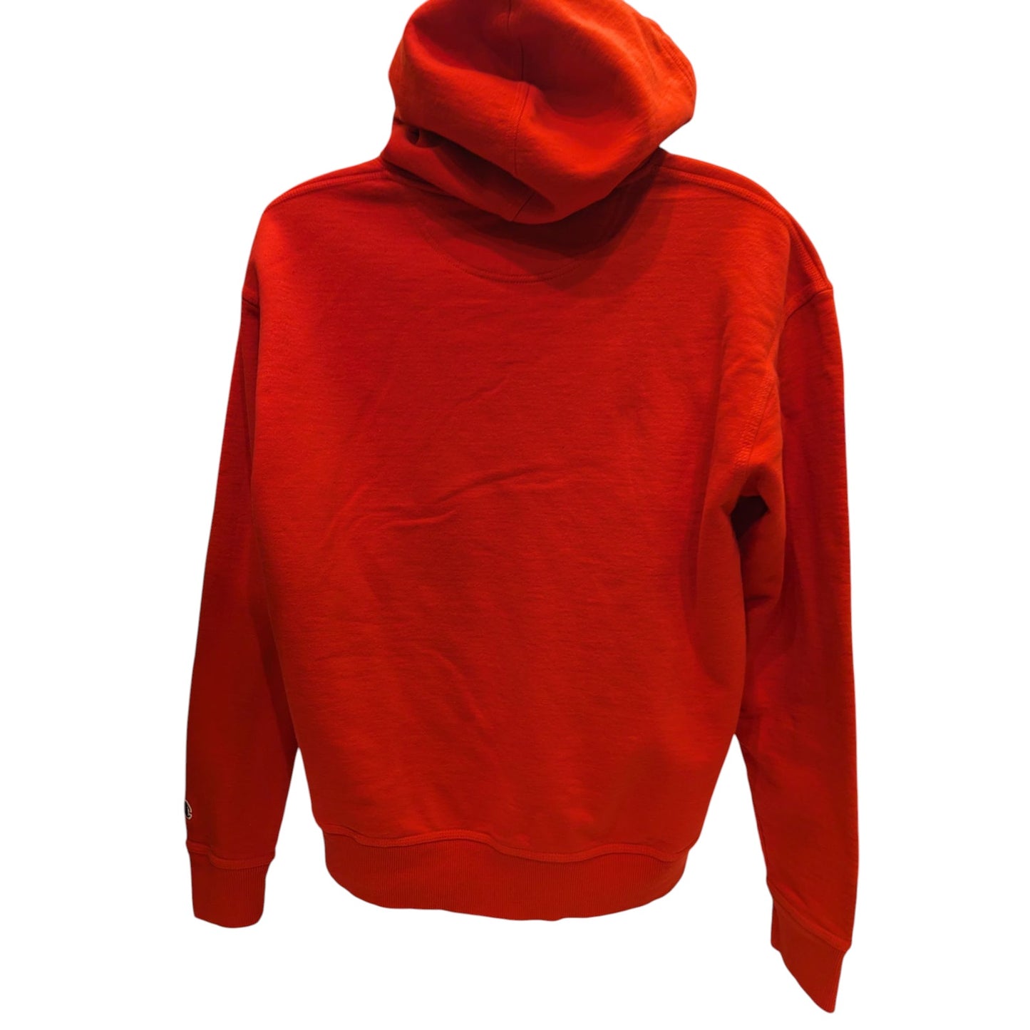 Champion Hoodie Mens Large Red Athleticwear Logo Pullover Sweatshirt Kangaroo