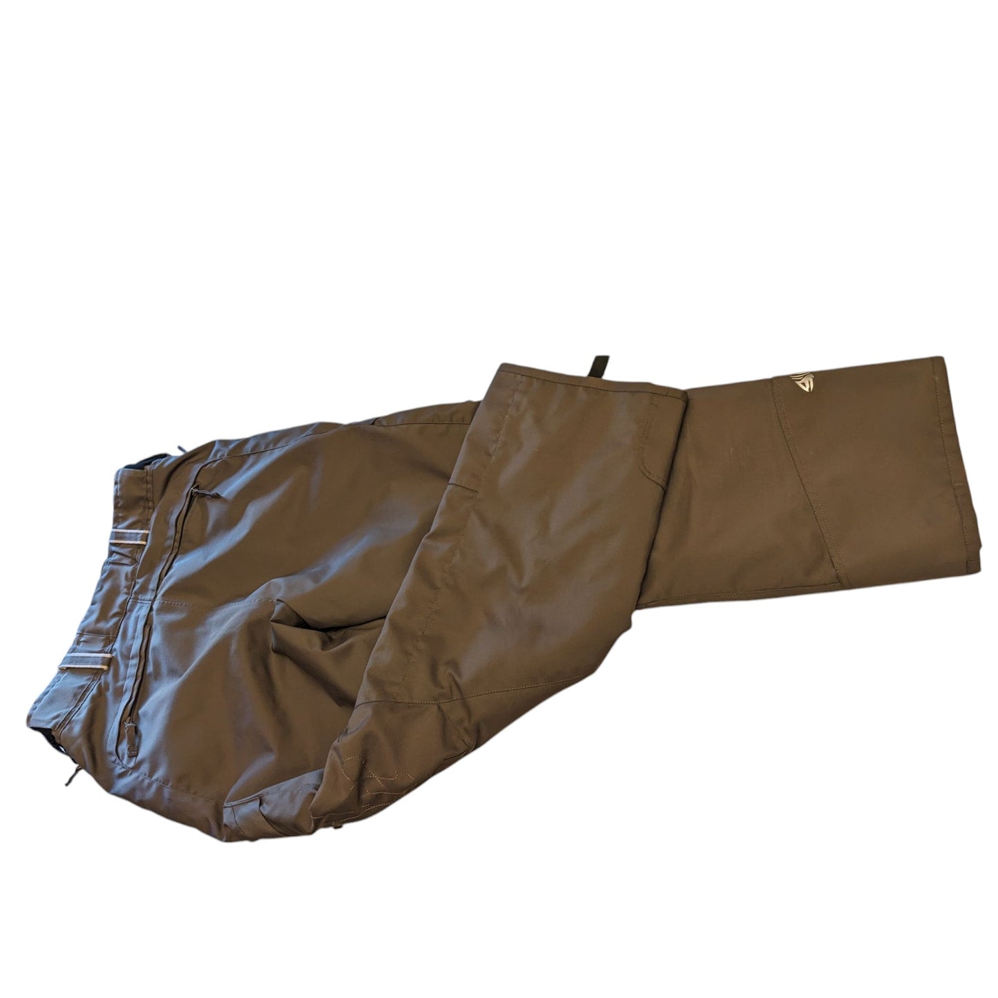 DNA Mens Ski Pants Size 36 Brown Waterproof Snowboarding Insulated