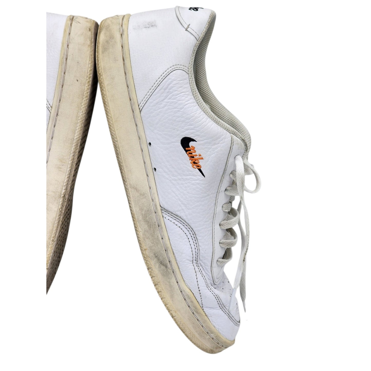 Nike Court Vintage Premium Shoes Men 13 White Leather Tennis Sneakers CT1726-100
