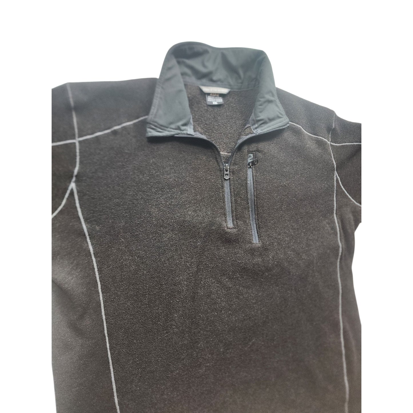 KUHL Sweater Mens XXL Fleece Zip Pullover Hiking Long Sleeve Born In Mountains