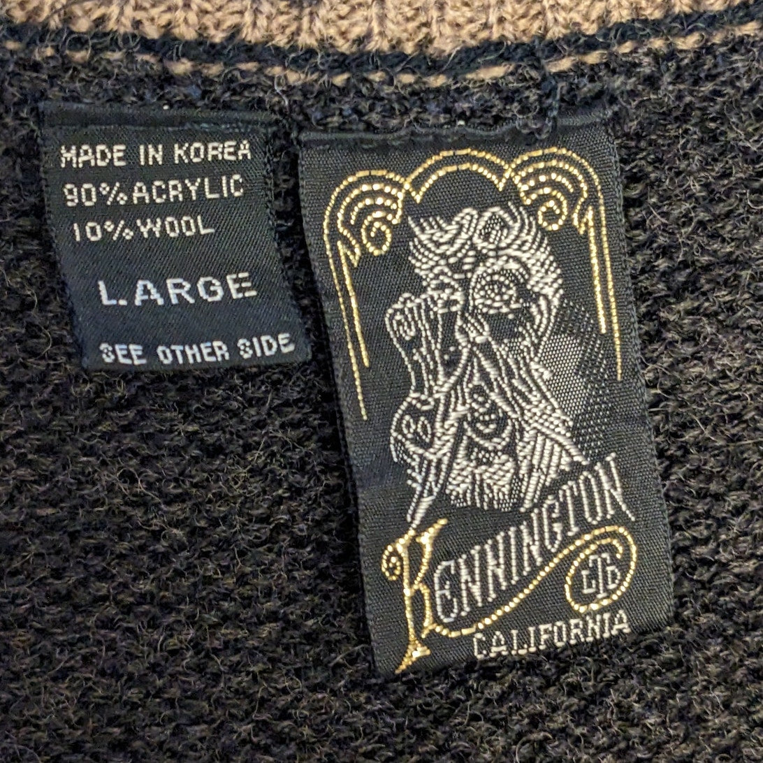Kennington California Vintage Sweater Womens Large Pullover Acrylic Wool Blend