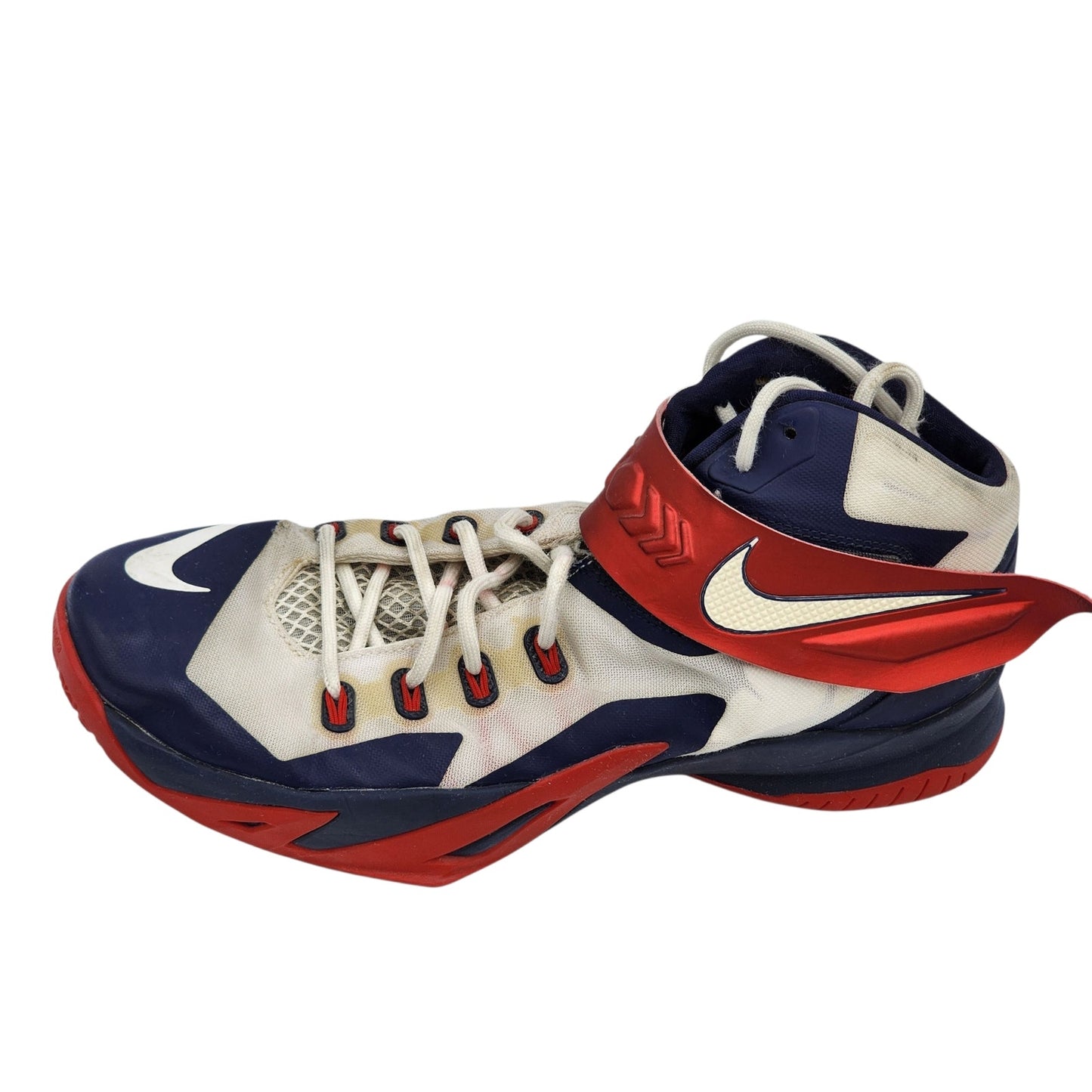 Nike LeBron Zoom Soldier 8 Shoes Mens 13 Basketball Sneakers High Top 653641-114