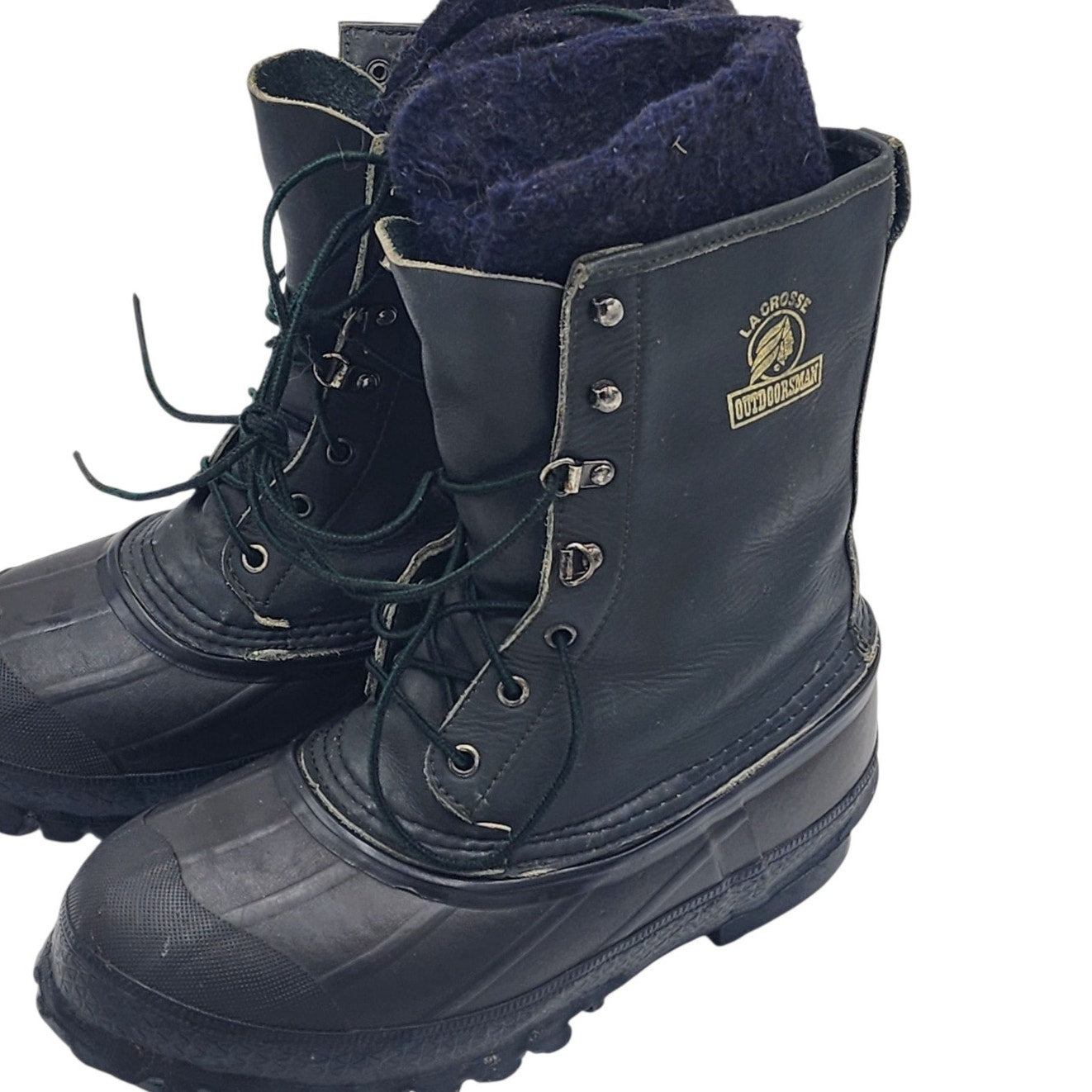 LaCrosse Outdoorsman Insulated Rubber Hunt Boots 7 USA Steel Shank Duck Winter