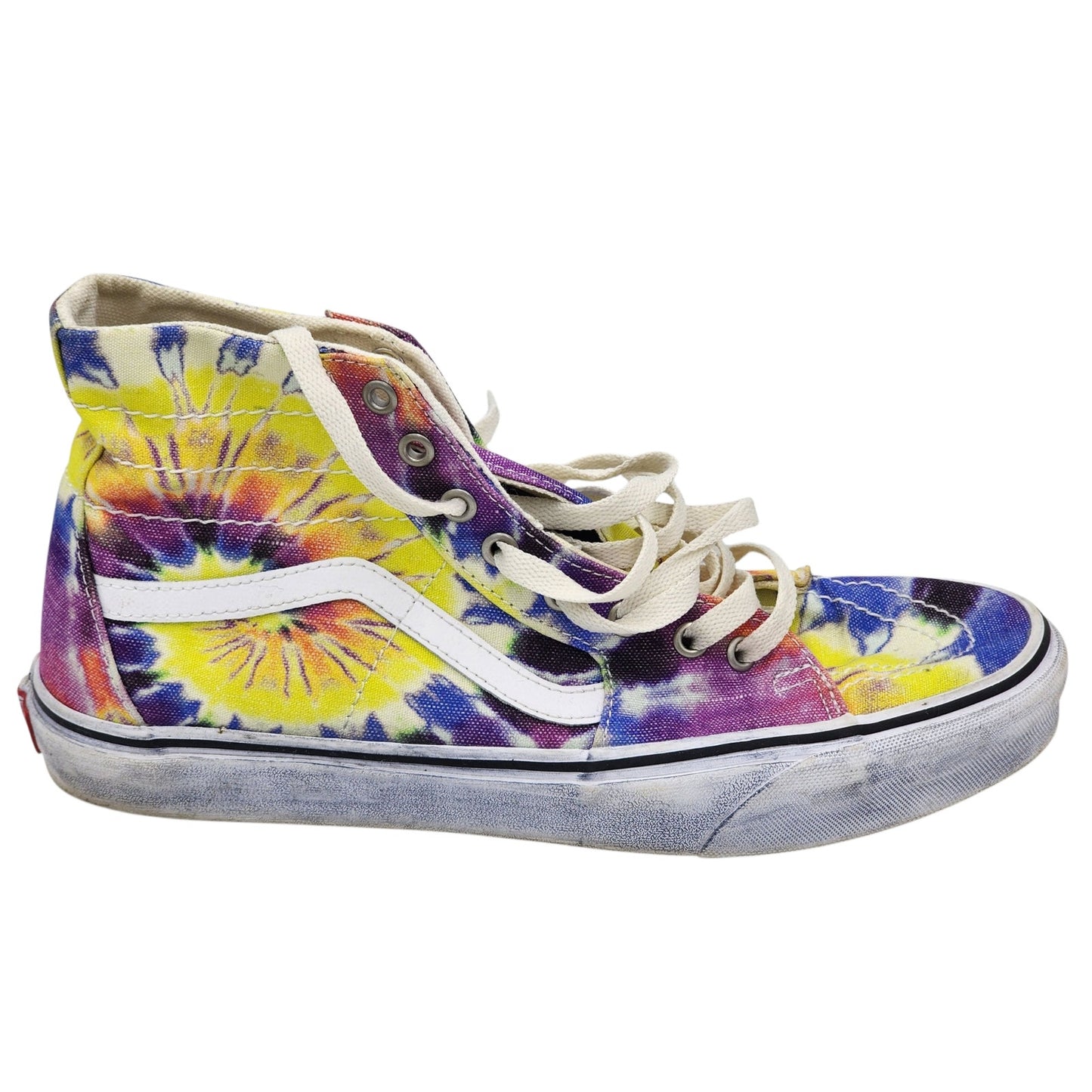 VANS Sk8 Hi Shoes Mens 11 Womens 12.5 Colorful Tie Dye High Tops Skate Sneakers