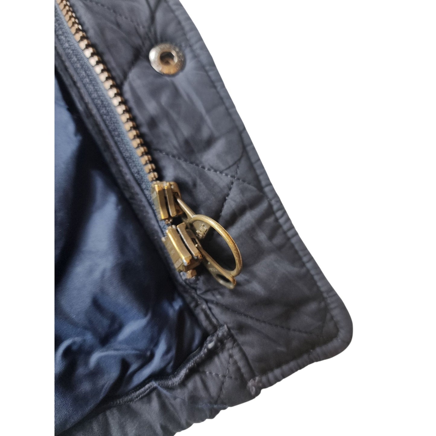 Barbour Quilted Jacket Mens Medium Navy Blue Classic Country Heritage British