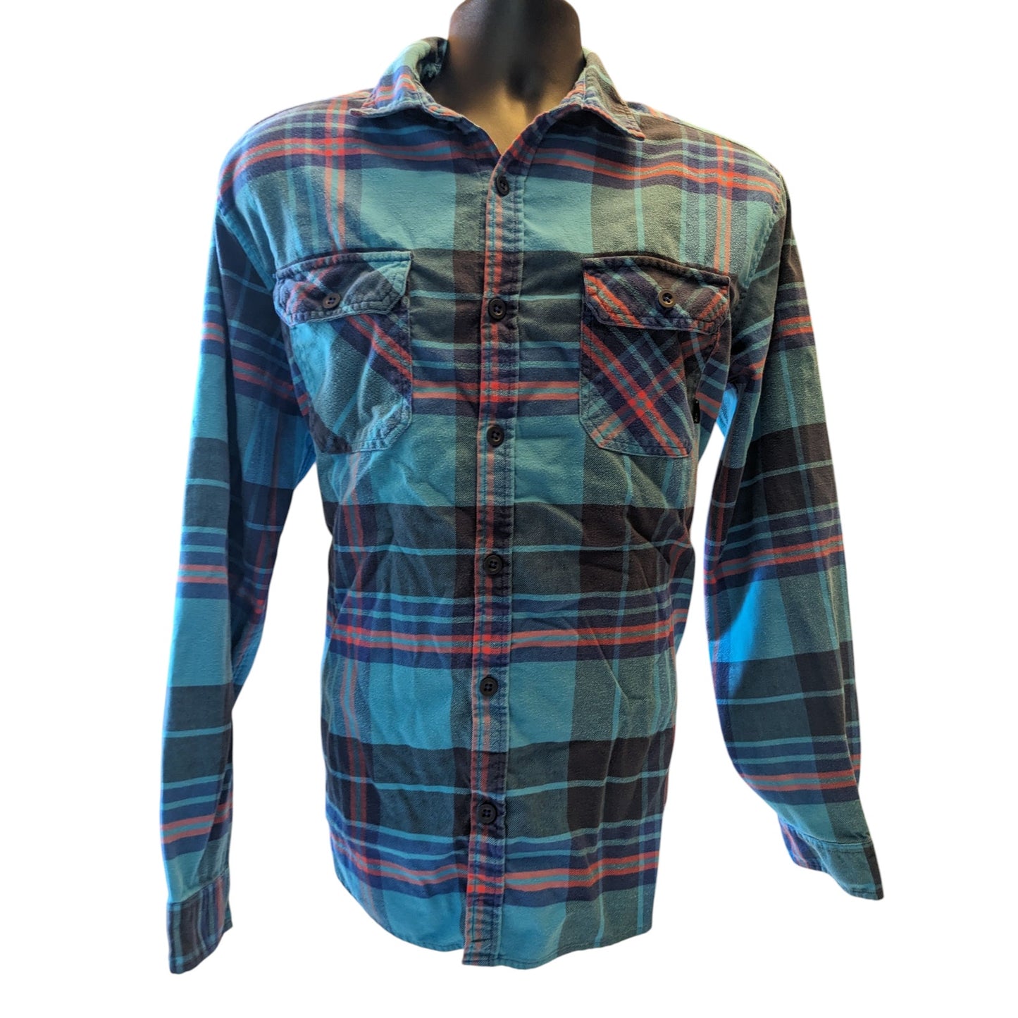 Burton Flannel Shirt Mens Large Plaid Button Up Long Sleeve Snowboarding Style
