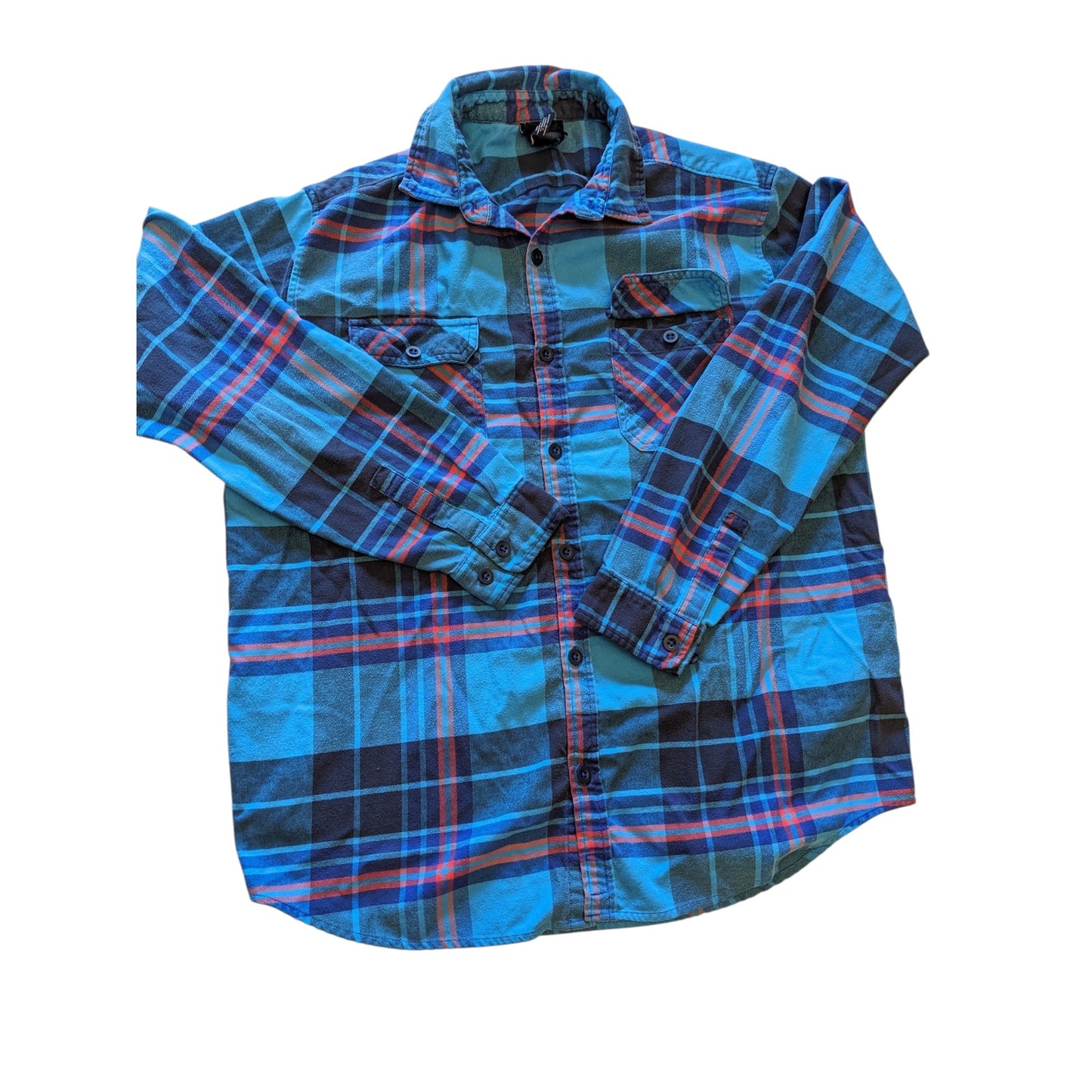 Burton Flannel Shirt Mens Large Plaid Button Up Long Sleeve Snowboarding Style
