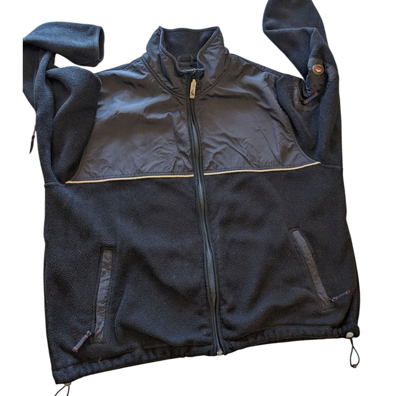 Eddie Bauer Polartec Fleece Jacket Men XXL Zip Outdoor WindPro Hiking Sweatshirt