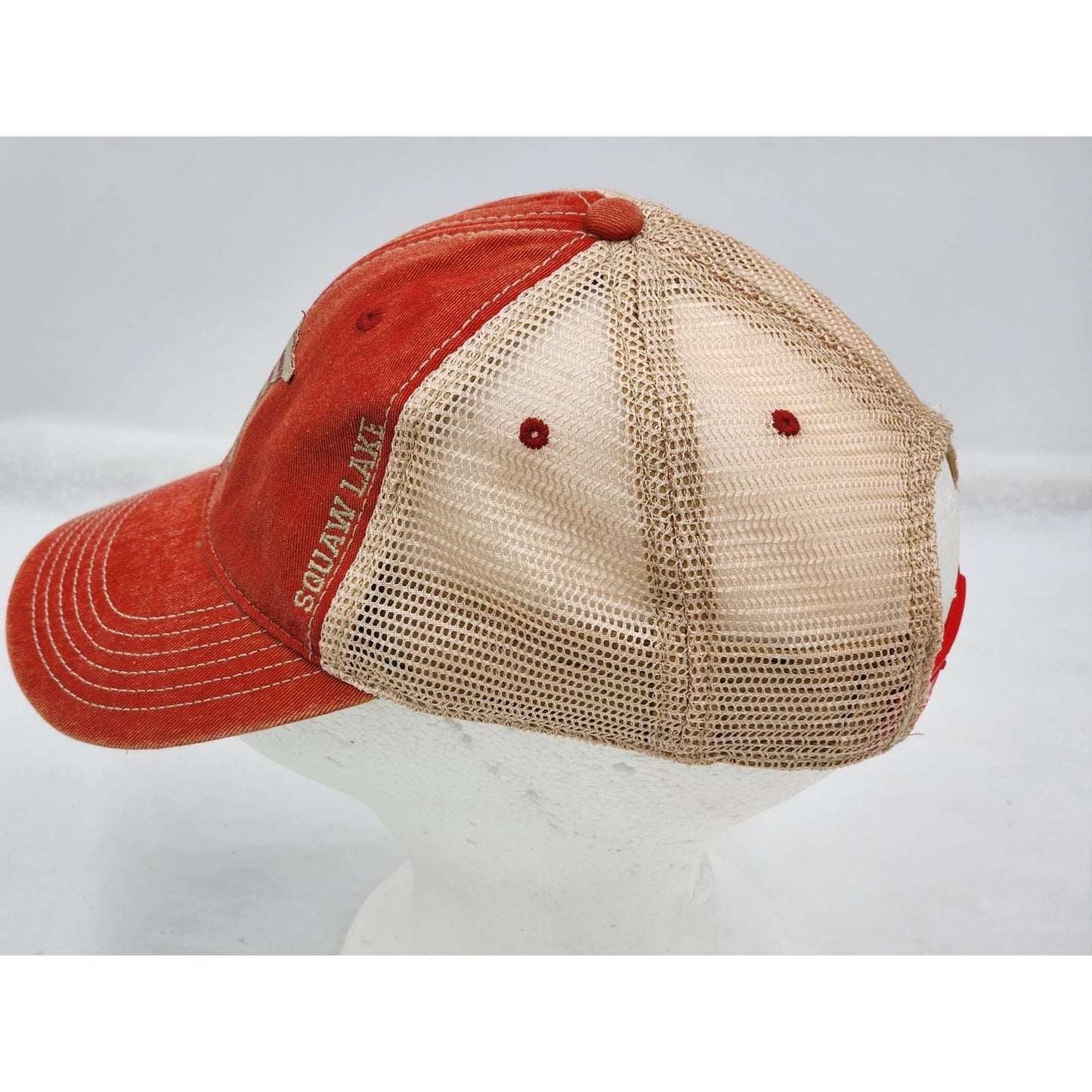 Legacy Hat American Flag Squaw Lake MN Snapback Patriotic Vintage Trucker Cap