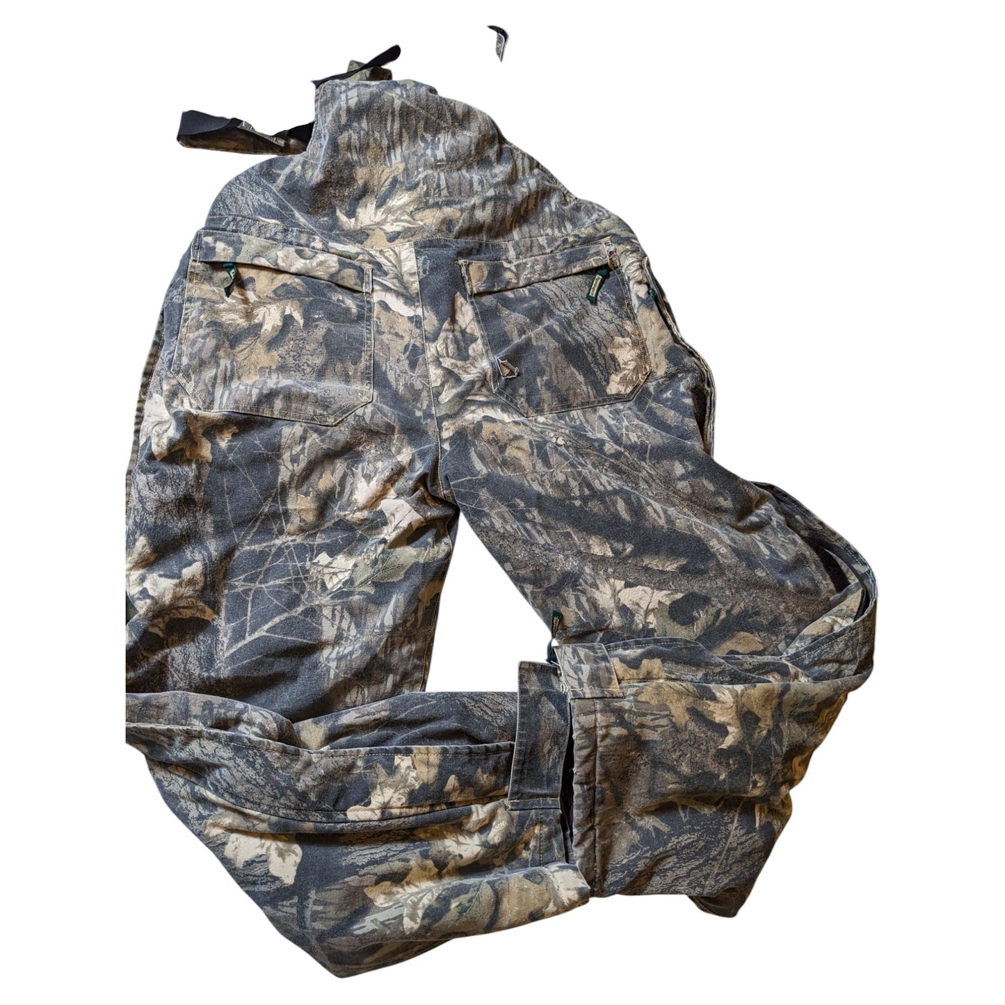 Remington Camo Insulated Overalls Men Large Mossy Oak Tree Hunting Snow Bibs