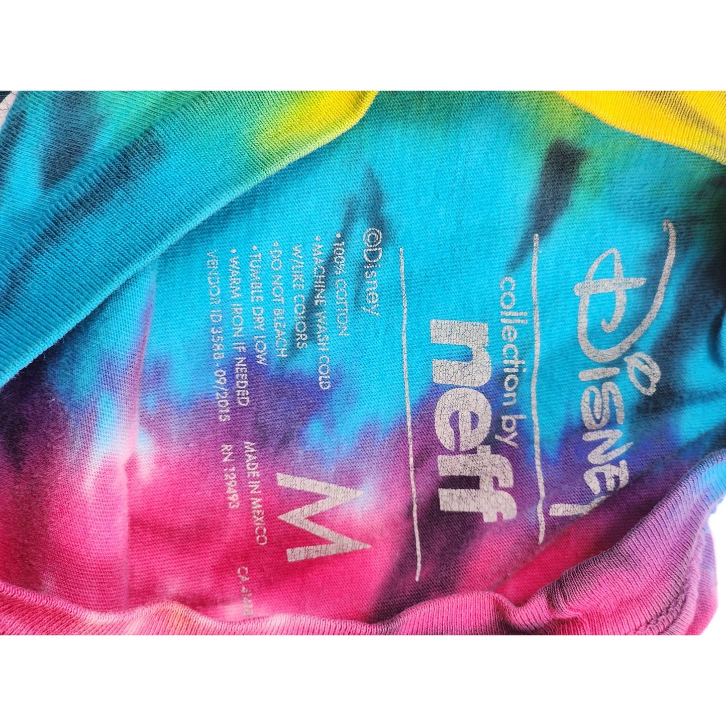 Disney Neff Shirt Mens Medium Mickey Short Sleeve Retro Streetwear Bold Tie Dye