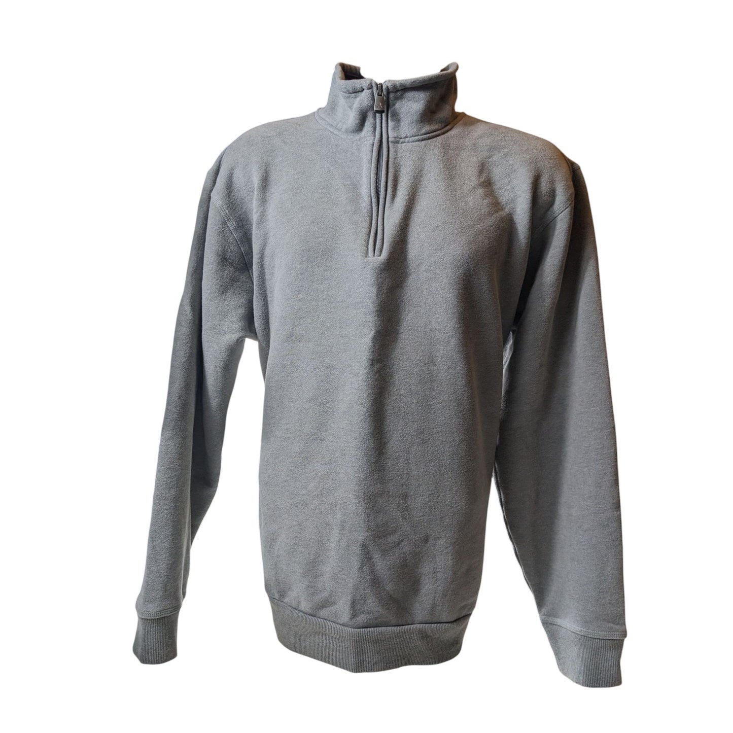 Arrow Sweatshirt Mens XL Quarter Zip Pullover Gray Fleece Lined Casual Classic
