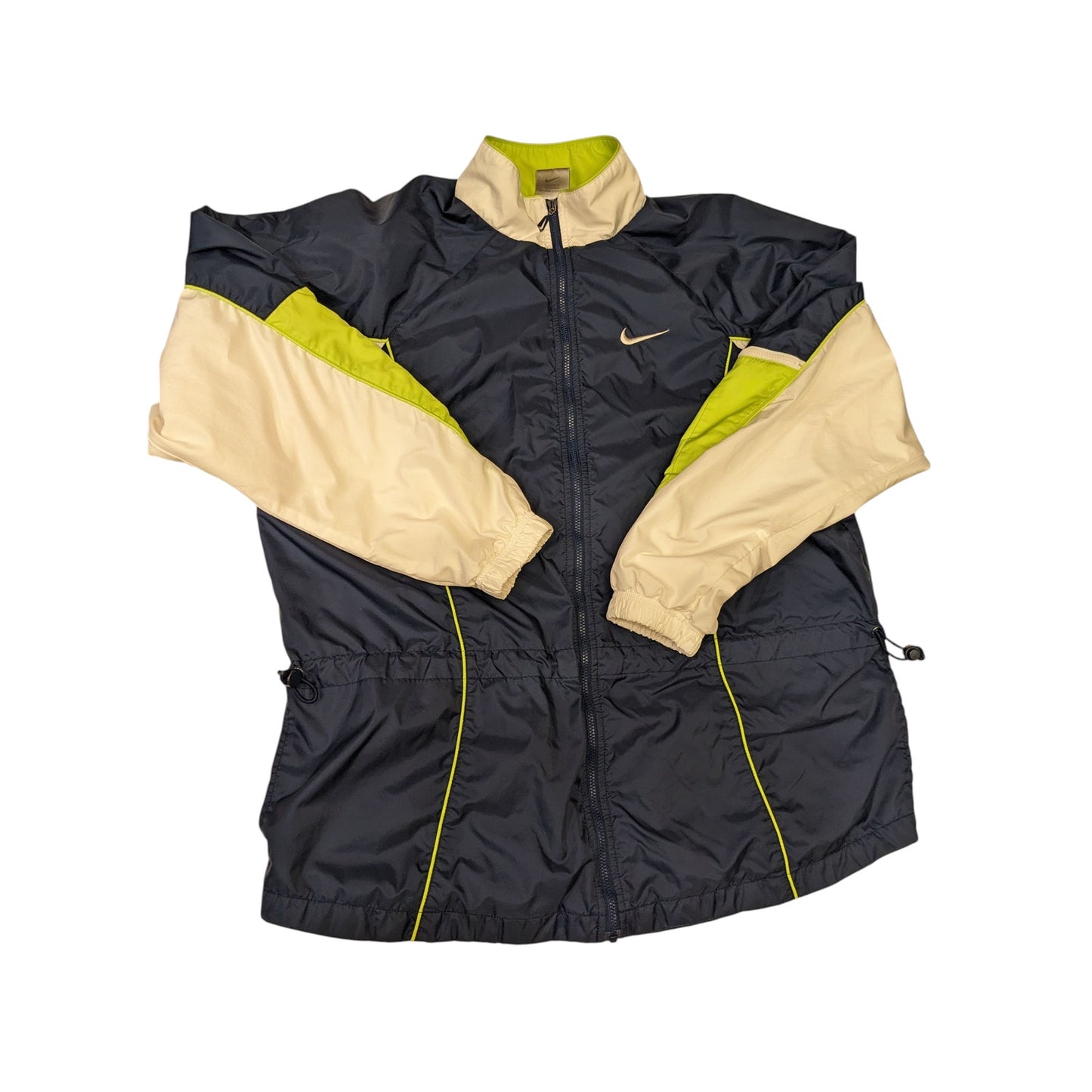 Nike Windbreaker Track Jacket Womens Medium 8-10 Zip 90s Style Spellout Logo